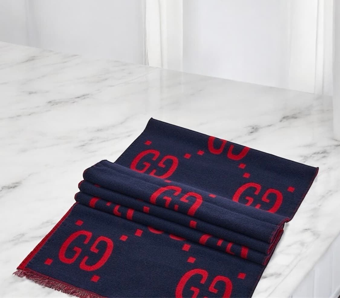 구찌 24FW GG 자카드 울 실크 블랜드 머플러 상품이미지5