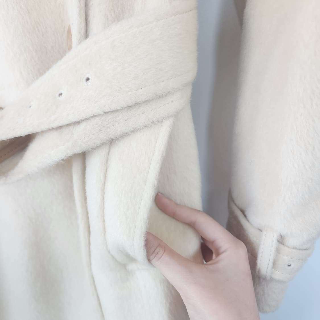 SJSJ 아이보리 코트 상품이미지5