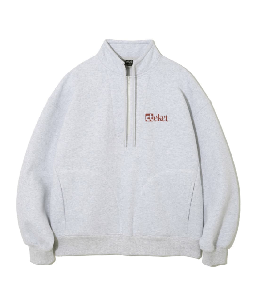 Teket Plan Half Zip-Up Sweatshirt 상품이미지1