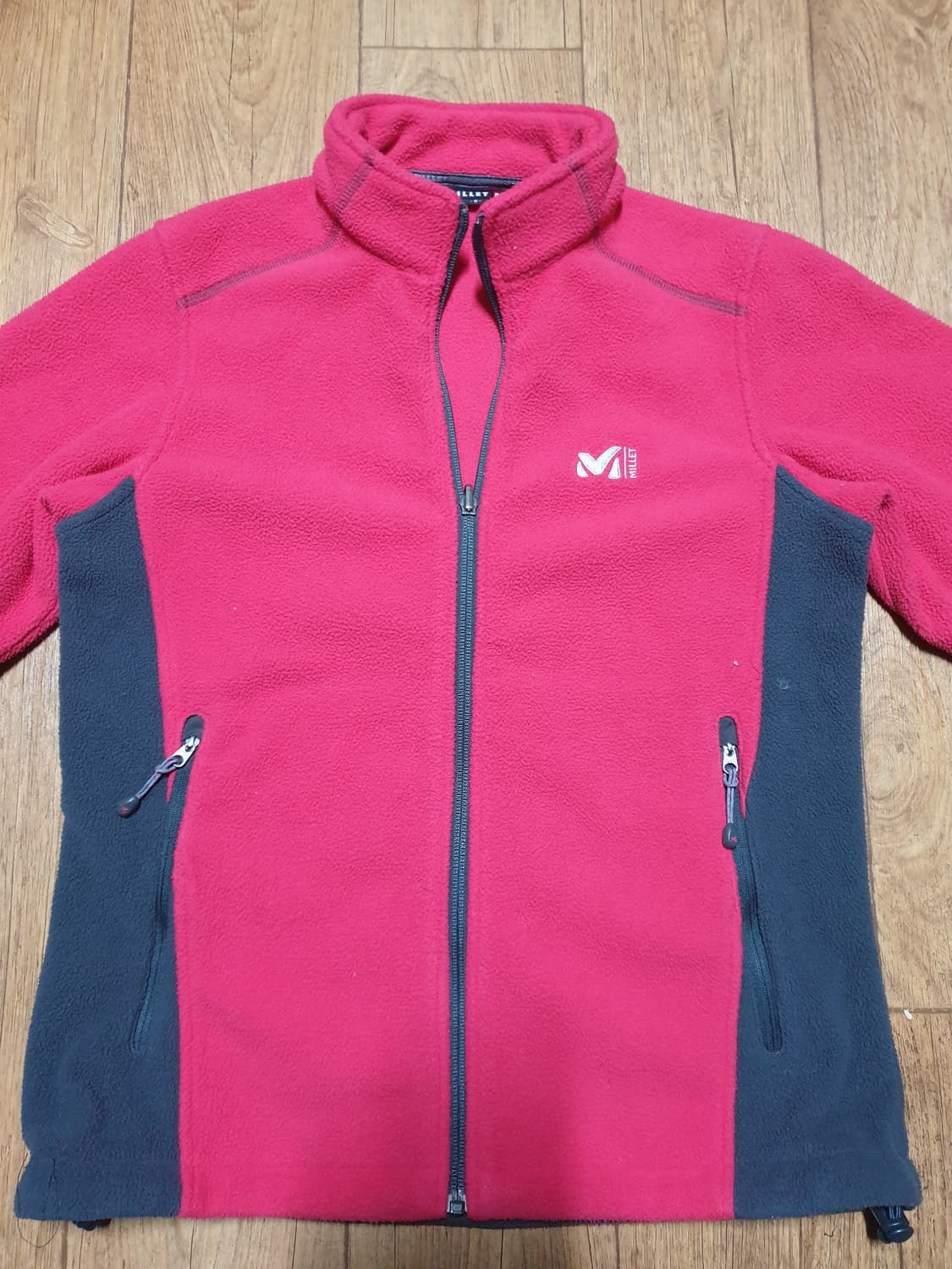 밀레 기모 후리스 집업90 사이즈입니다 상품이미지1