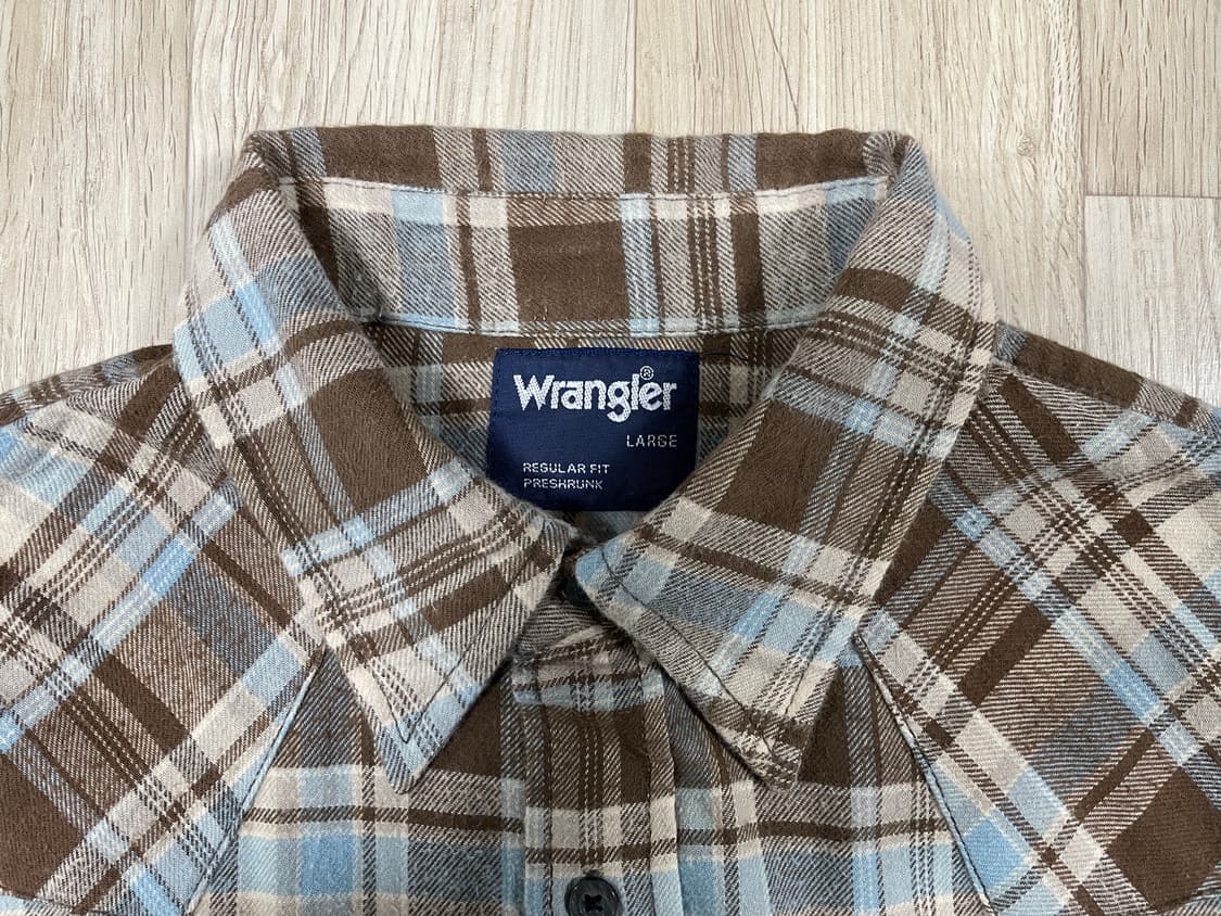 95) 70's 복각 랭글러 플란넬 체크 웨스턴 셔츠(RRL&LVC&폴로 상품이미지3