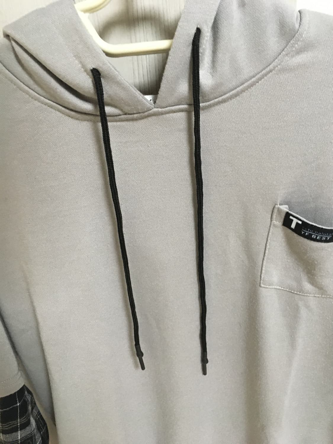 빈티지 체크 후드티 상품이미지4