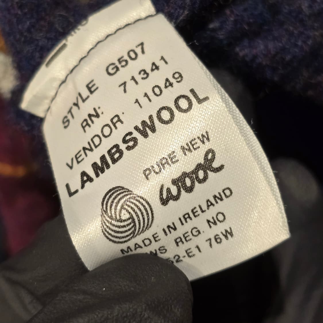 80s L.L.Bean 램스울 100  MADE IN IRELAND 상품이미지5