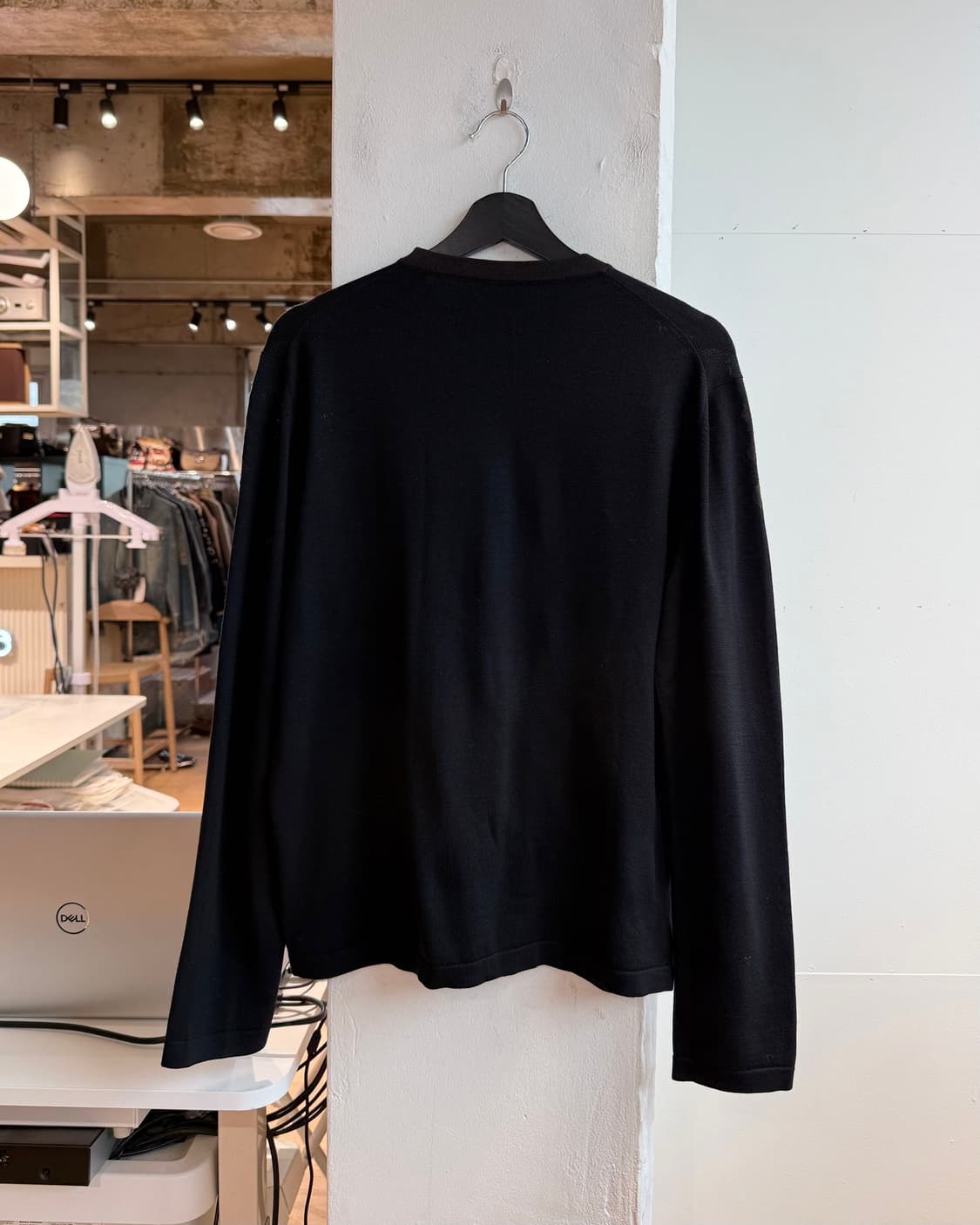 에르메스 블랙 라나 매리노울 라운드 니트  상품이미지7