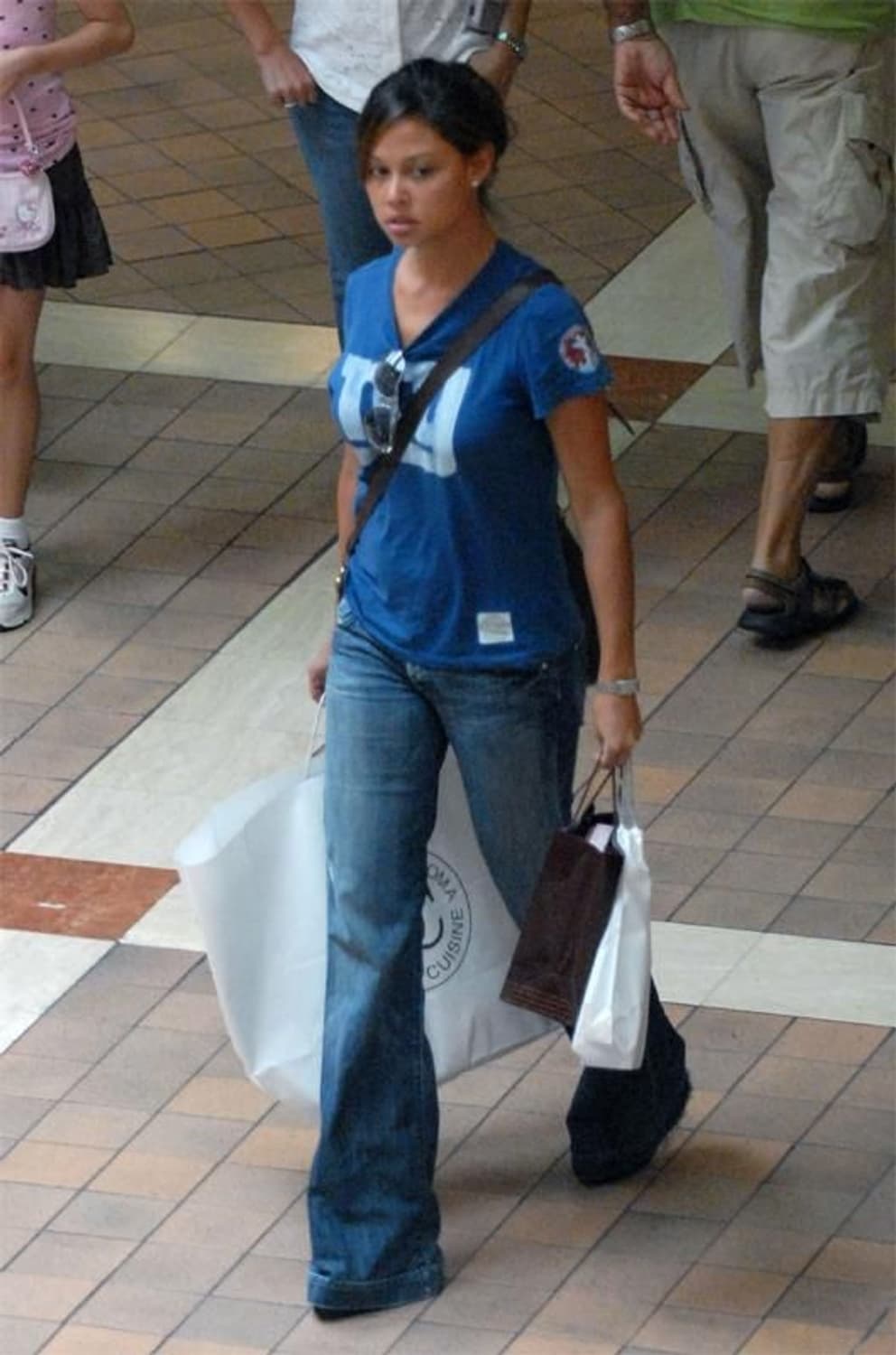 Y2K 핀터깔 스포티 야구 넘버 반팔 티셔츠 상품이미지4