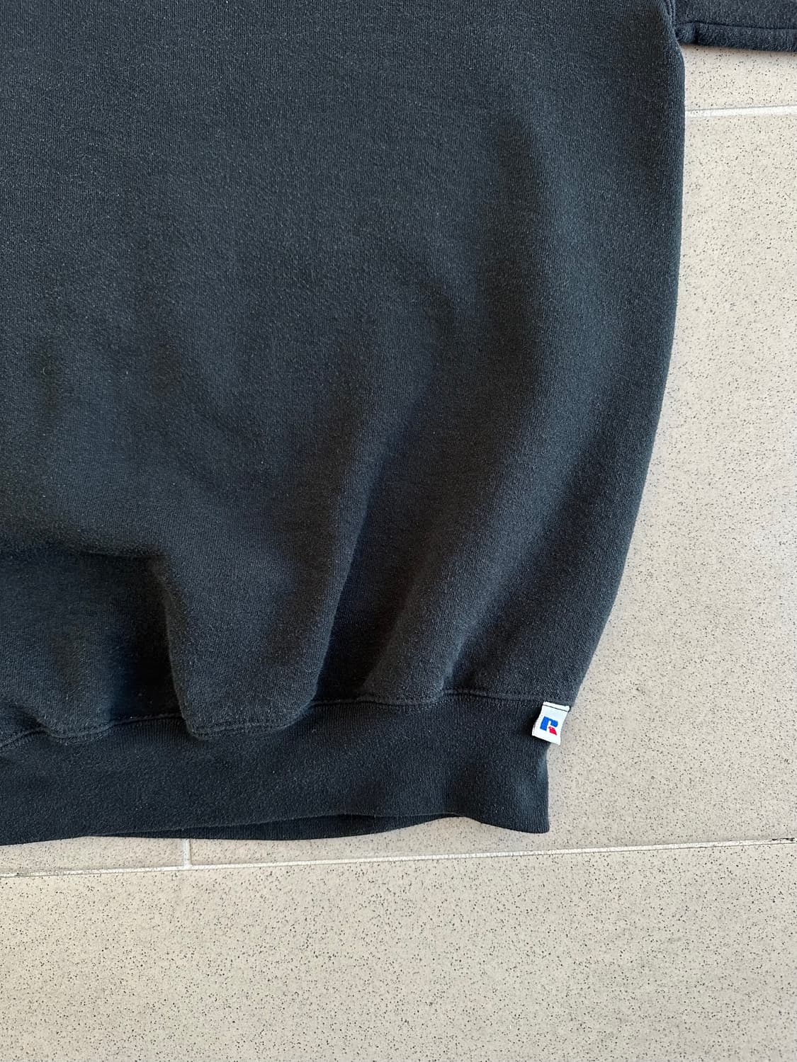 90s 빈티지 러셀 스웻셔츠 블랙 XL USA 상품이미지3