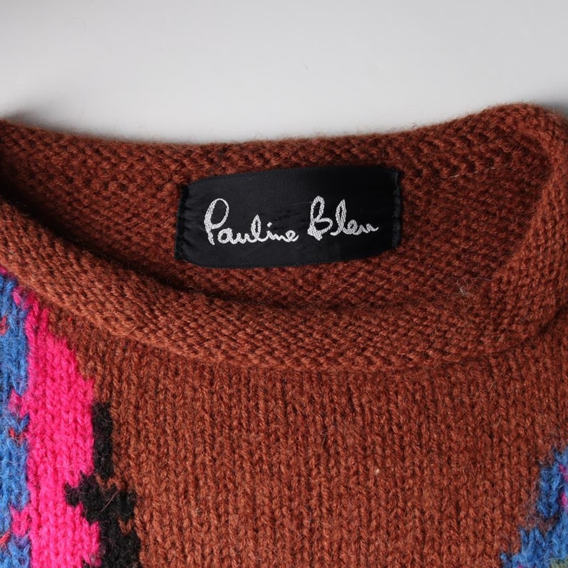 폴린블루 빈티지 페이즐리 울 니트 스웨터 상품이미지5