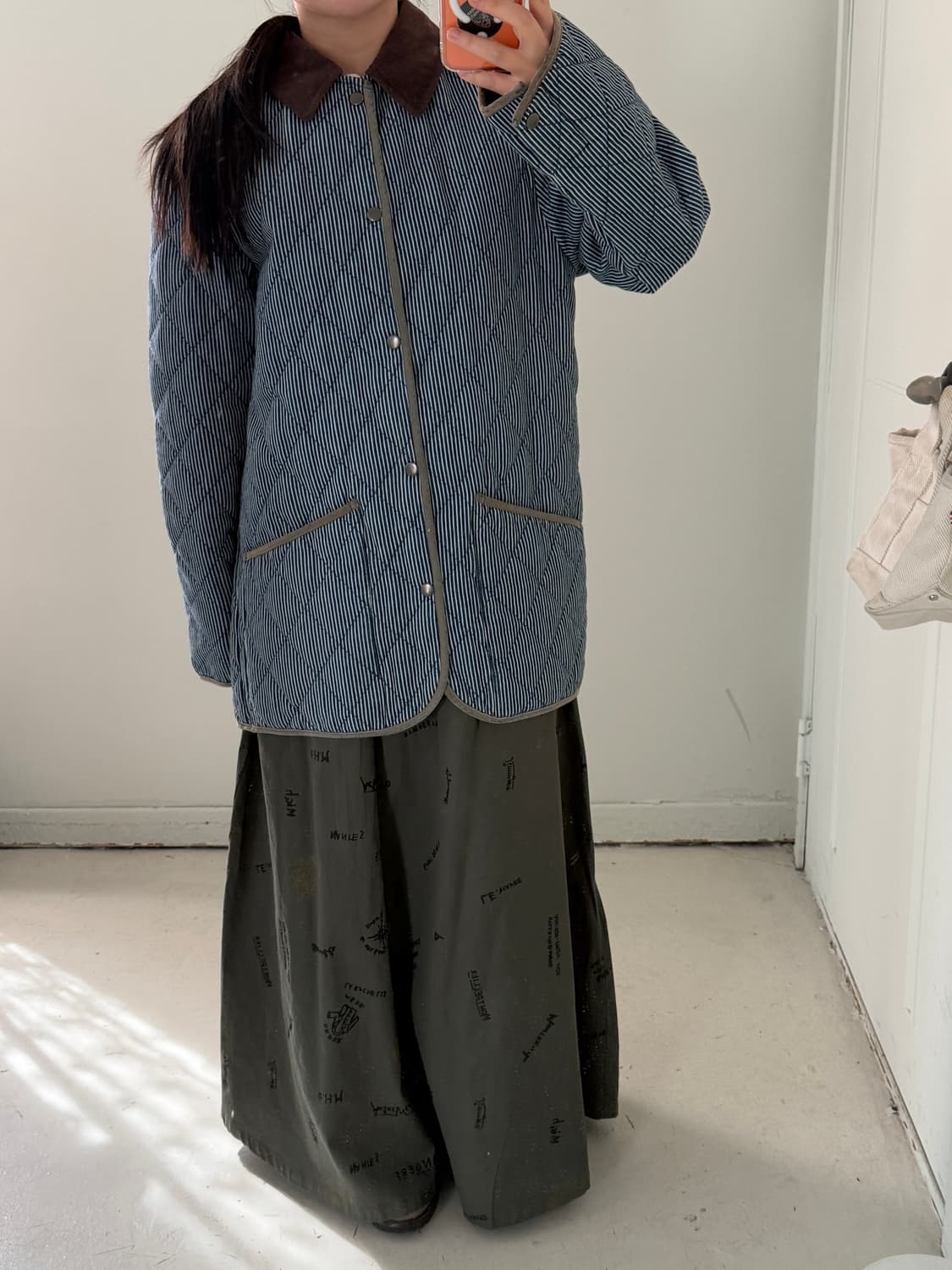 일본빈티지 BAFFY 히코리 퀄팅자켓 상품이미지2