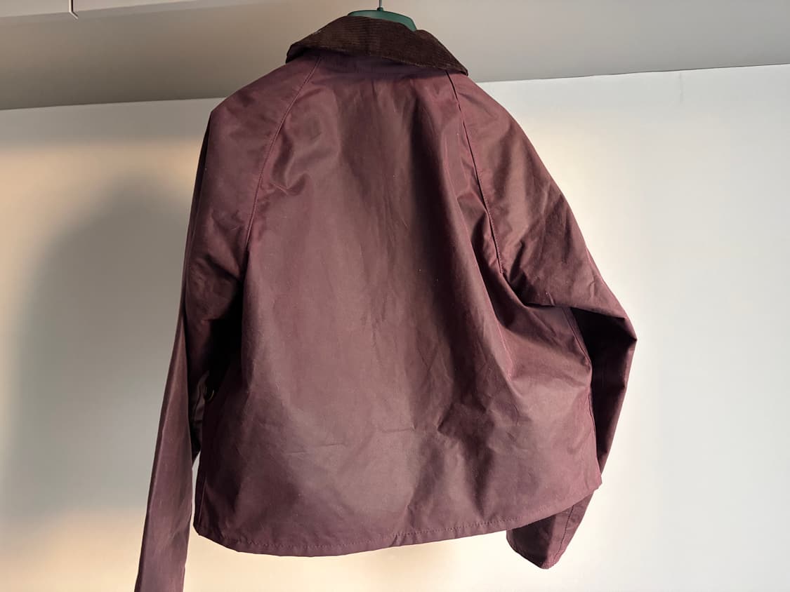 barbour spey bordeaux xs size 바버스페이 새상품 상품이미지6
