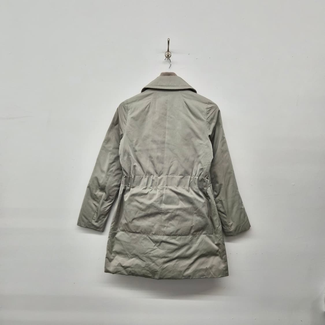 띠어리 더블 버튼 코트 그레이 여성 S 상품이미지5