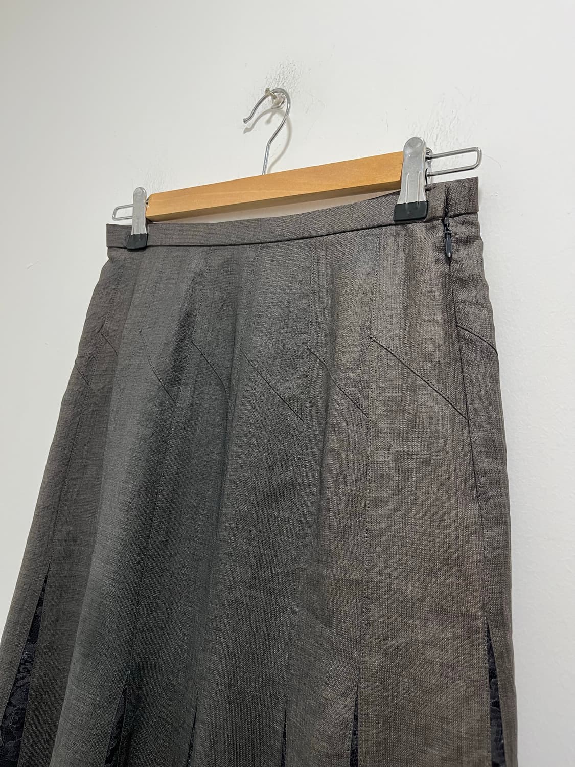 일본 빈티지 레이스 레이어드 플레어 롱스커트  상품이미지3