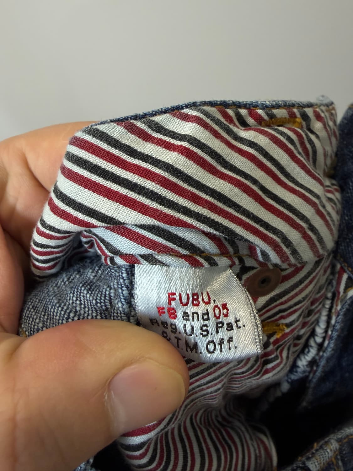 (34) FUBU 플래티넘 후부 올드스쿨 힙합 데님팬츠 상품이미지8