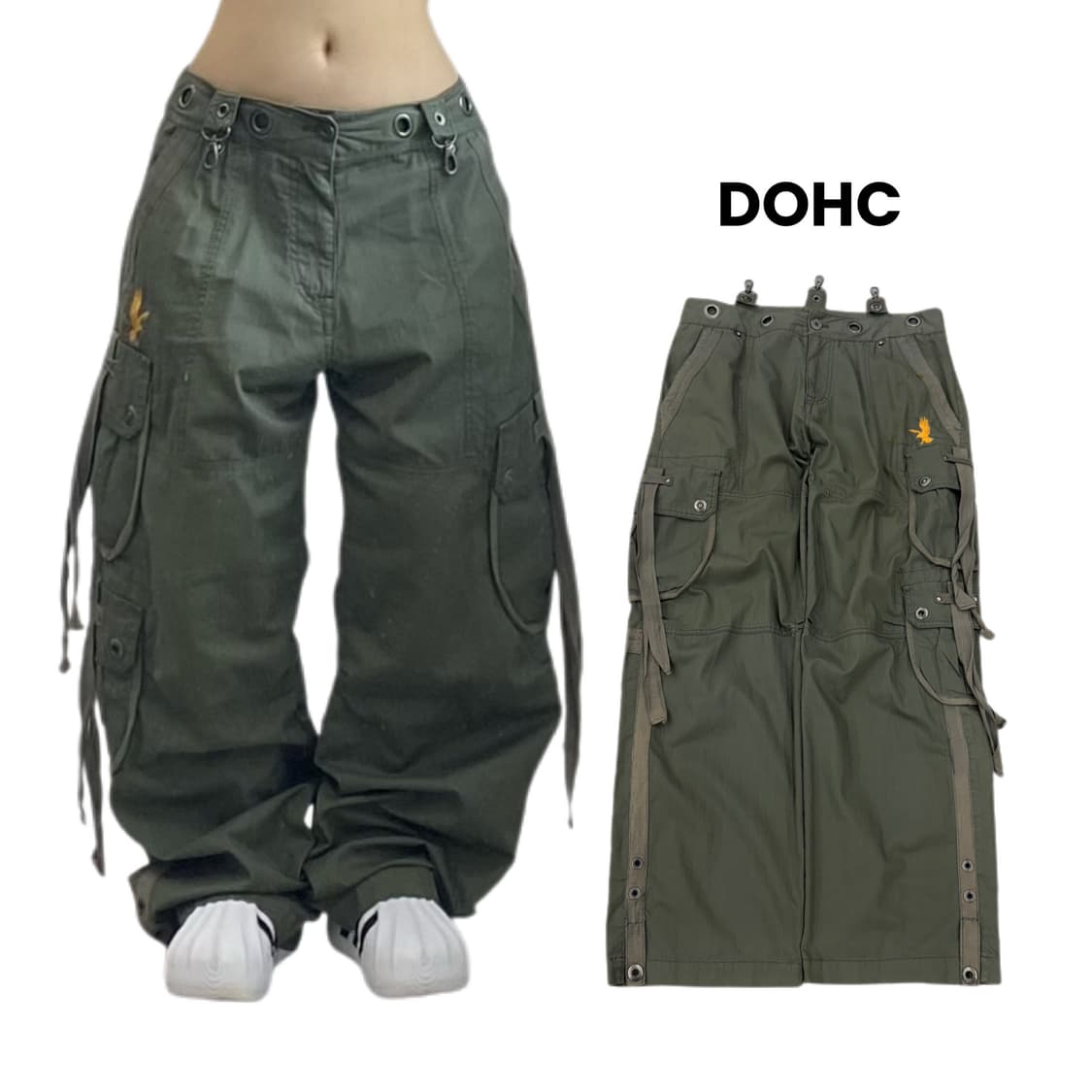 DOHC Y2K 멀티포켓 탄창 와이드 빈티지 카고팬츠 상품이미지1