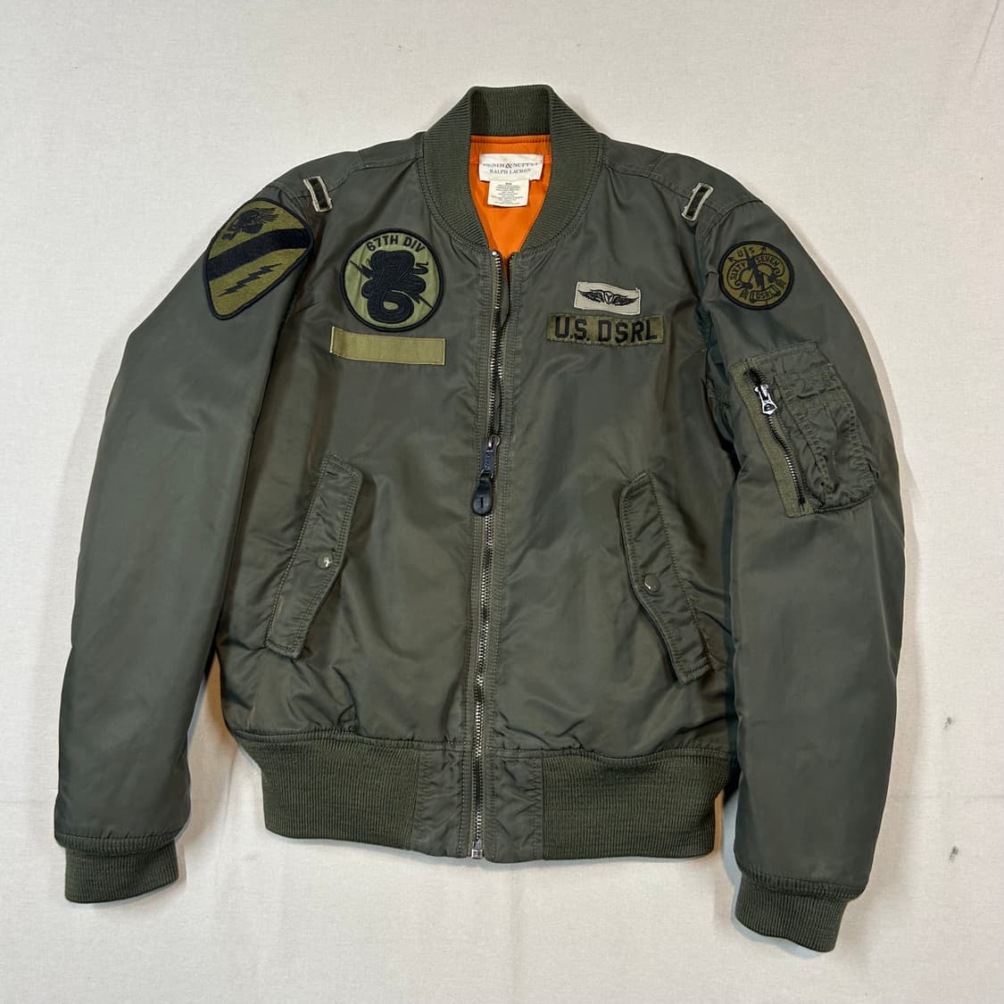 M) 데님앤서플라이 랄프로렌 밀리터리 패치 MA-1 항공점퍼 상품이미지1