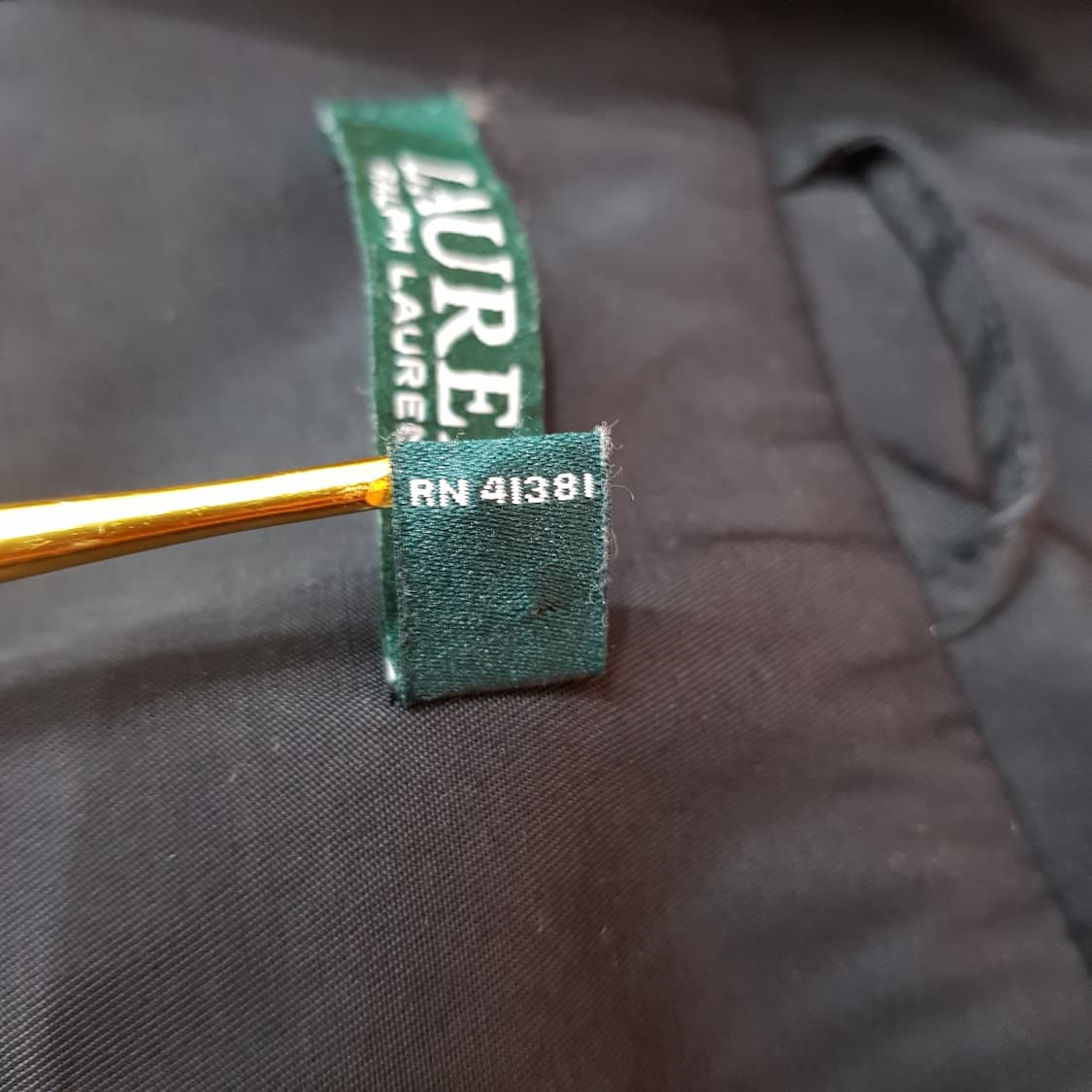 로렌 랄프로렌 블랙 벨티드 트렌치 코트 XXS사이즈 상품이미지8