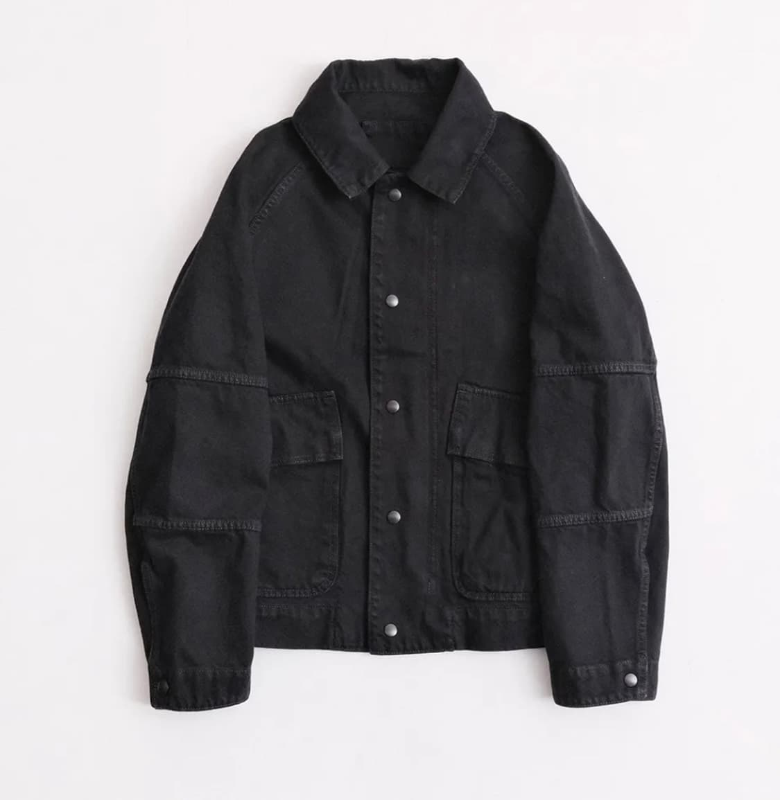 WORK BALANCE MICA JACKET (DYED CHARCOAL) 상품이미지1