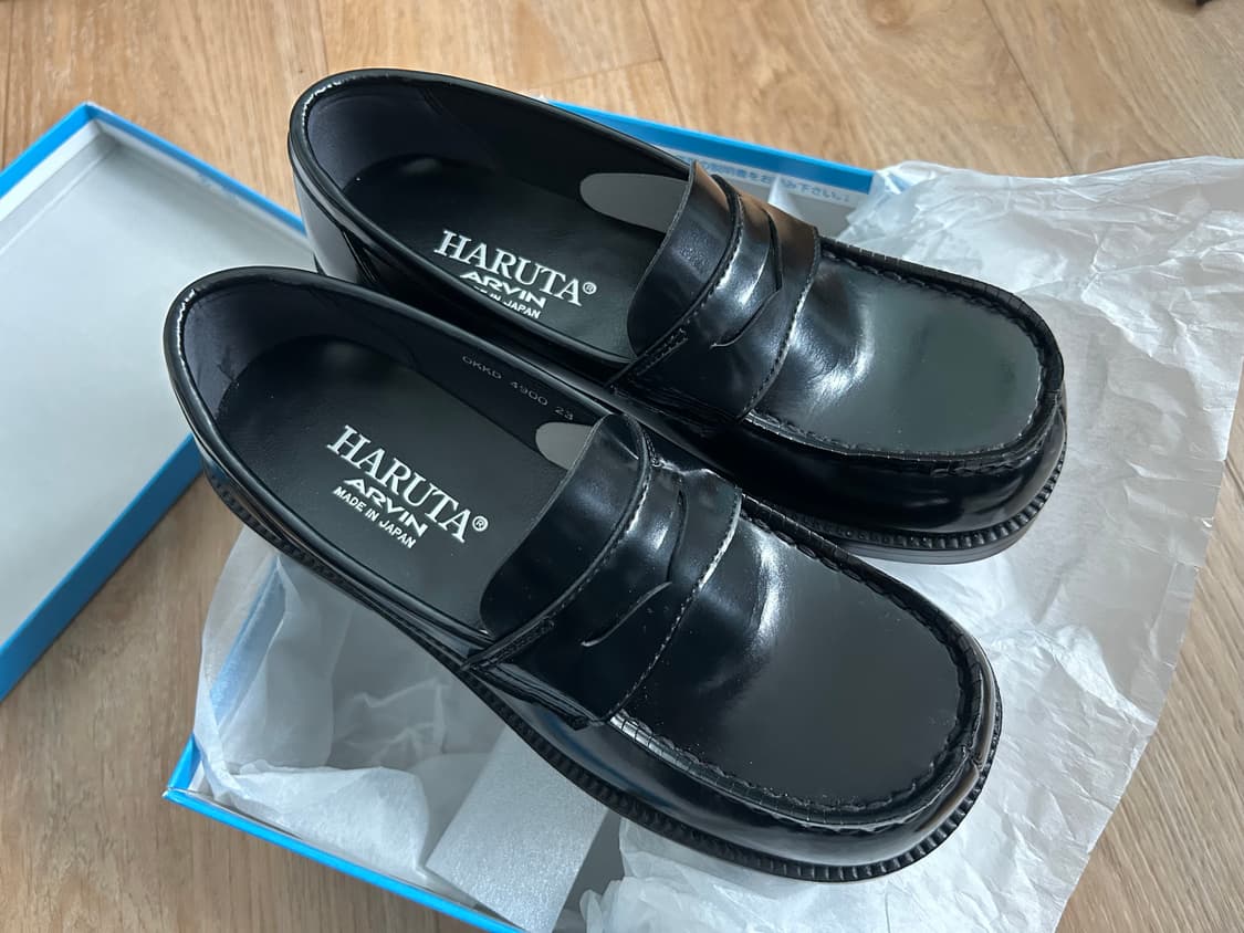 하루타 PU 스퀘어토 페니로퍼 상품이미지1