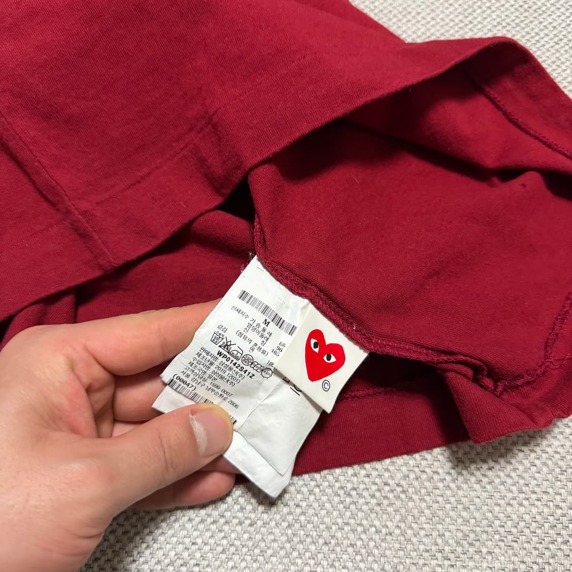 꼼데가르송 트윈 하트 반팔티 상품이미지3