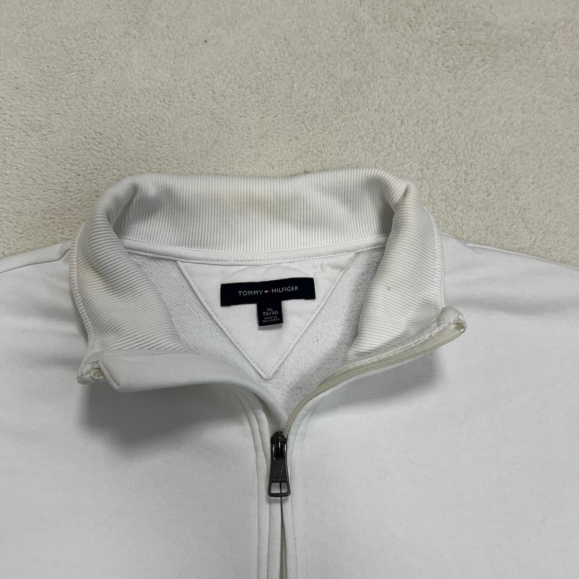 Tommy Hilfiger White Half-zip Sweatshirt 상품이미지6