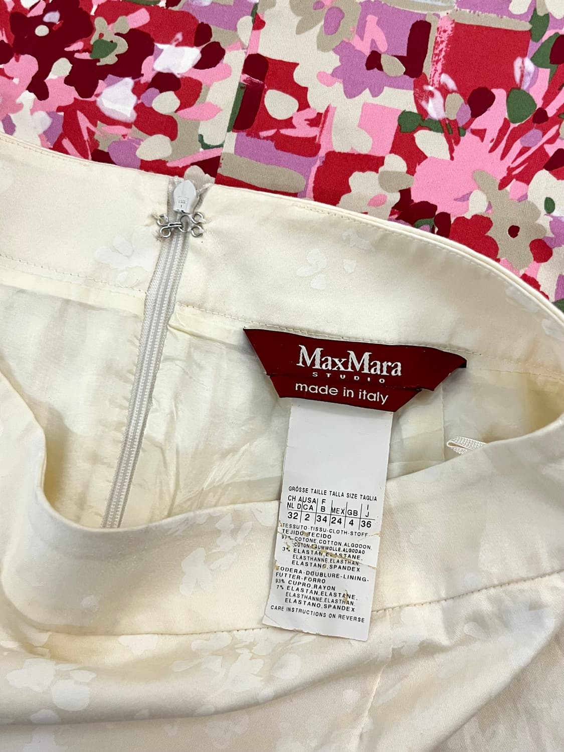 Max mara 아트 플라워 스커트 상품이미지10