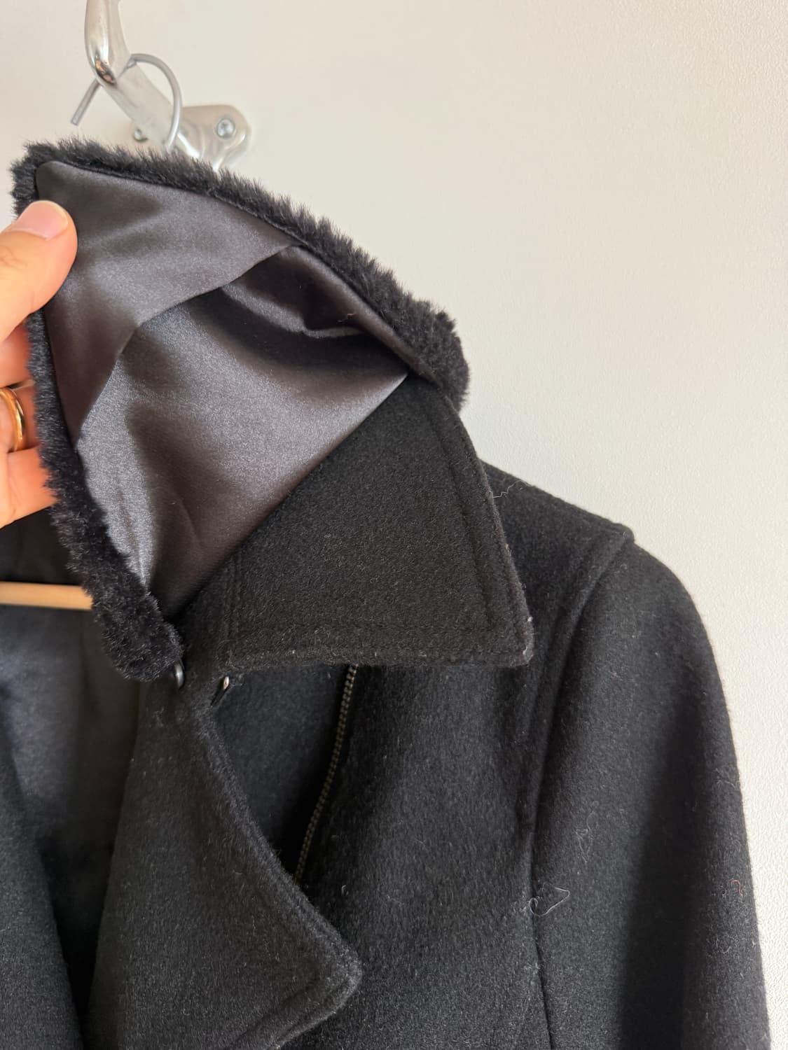 아르마니 익스체인지 라이더 코트(카라퍼 탈부착 가능) 상품이미지6