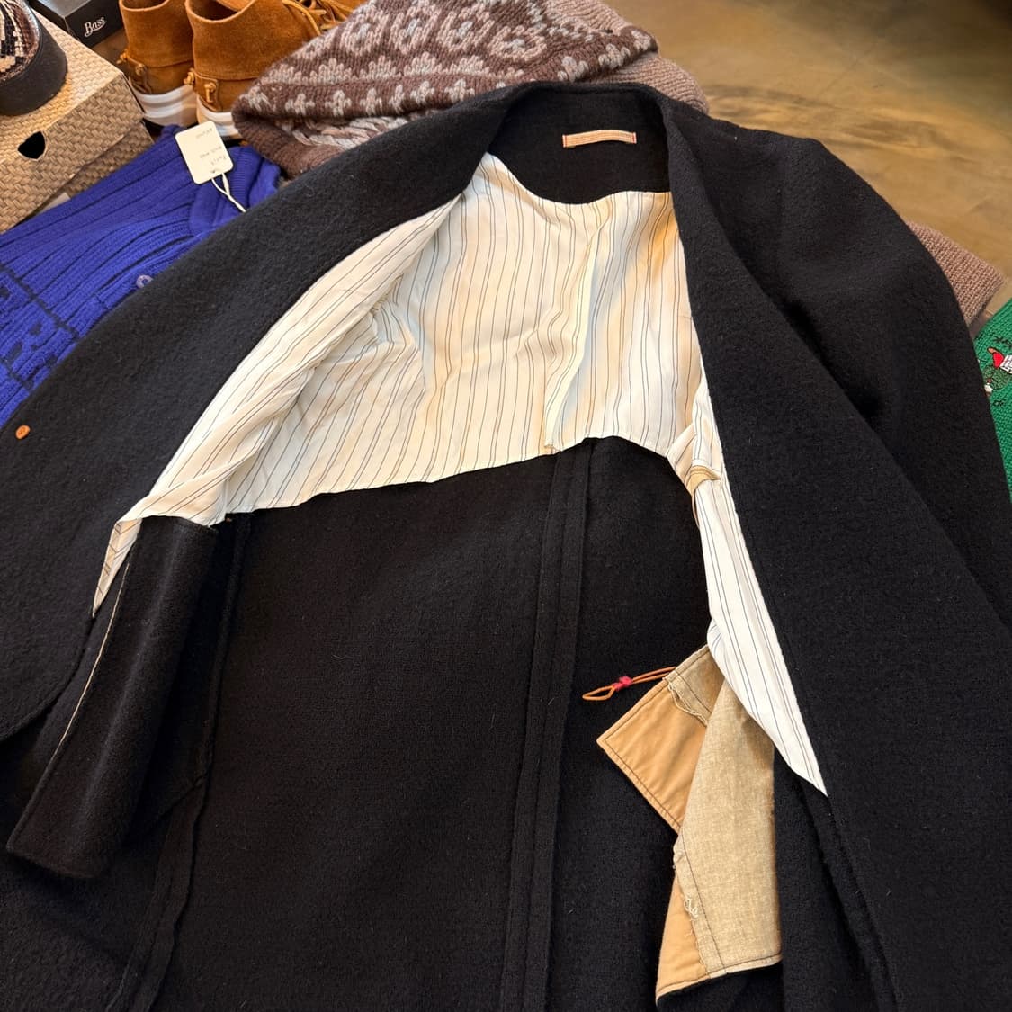 45RPM 차이나카라 에스닉 라이트 울 코트  상품이미지5