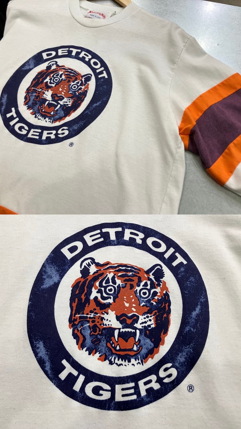 (XL) 80~90s USA 메이저리그 디트로이트 타이거즈 반팔티 5부티 상품이미지9