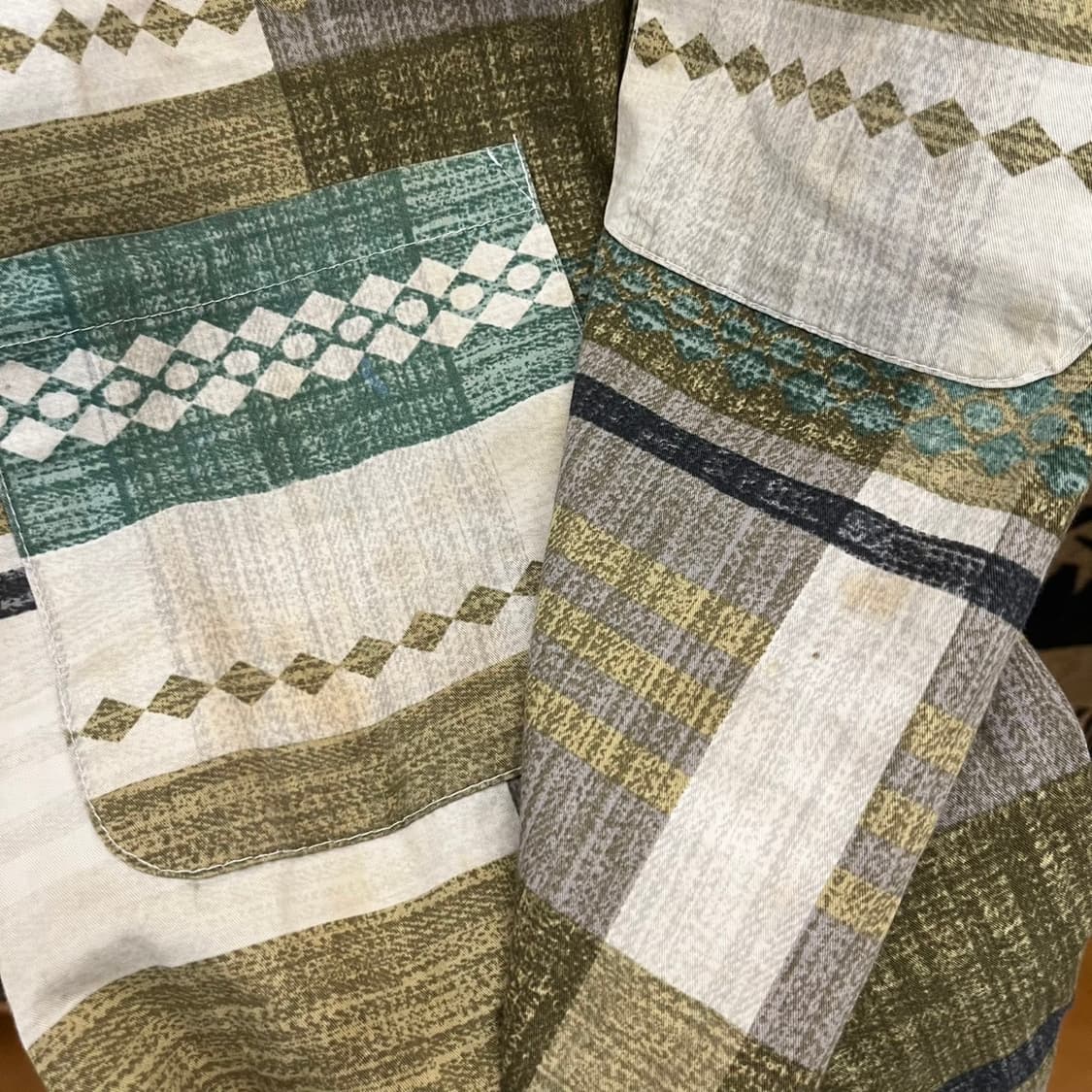 빈티지 포레스트 모리 컨트리 패치워크 벨크로 슬리브리스 K0101 상품이미지5