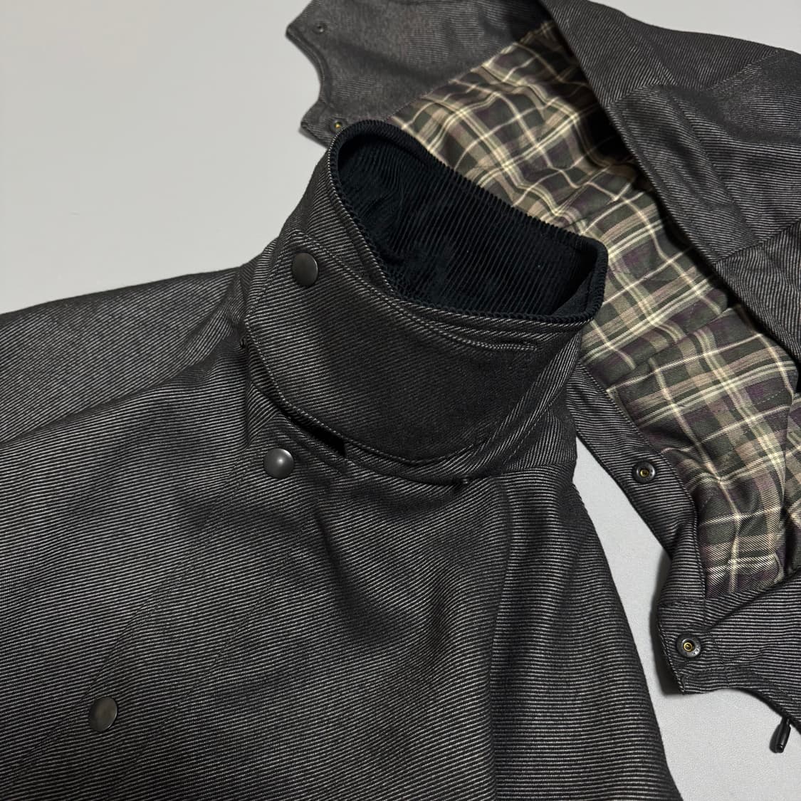 프릭스스토어 다크브라운컬러 폴리에스터 코듀로이넥 2way 헌팅 자켓 상품이미지5