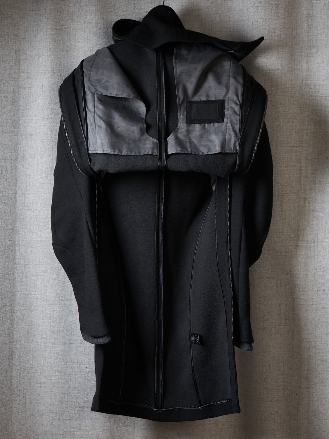 Devoa 후드 롱 울 자켓 상품이미지4