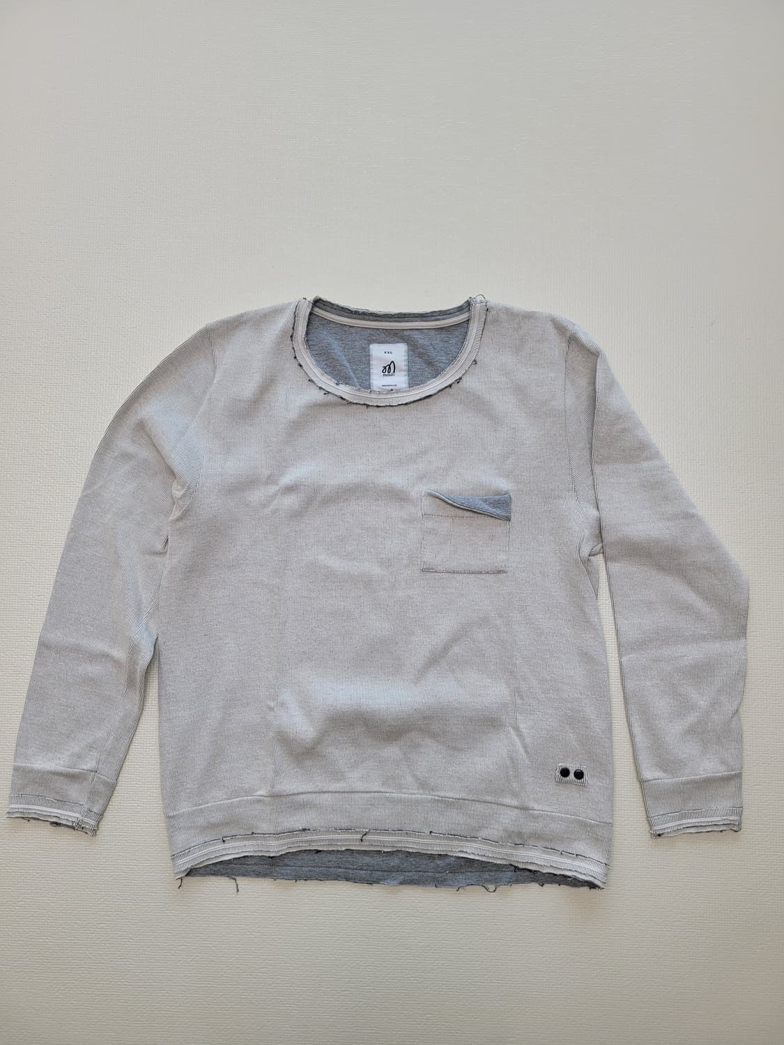 몰리 Mouli 남자 U넥 긴팔 라운드 티셔츠 110 그레이 상품이미지1