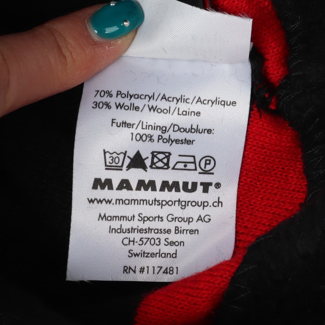 마무트 로고 울 비니 상품이미지8