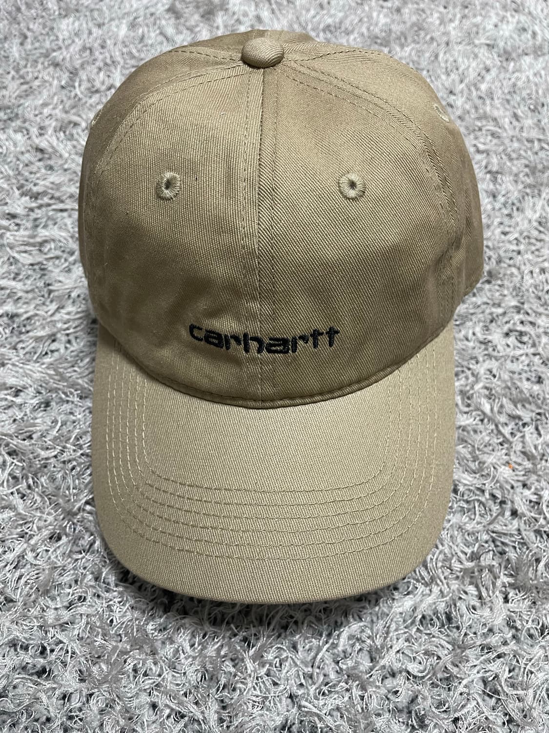 칼하트Carhartt 글씨로고 베이지 코튼 캡 Free 상품이미지2