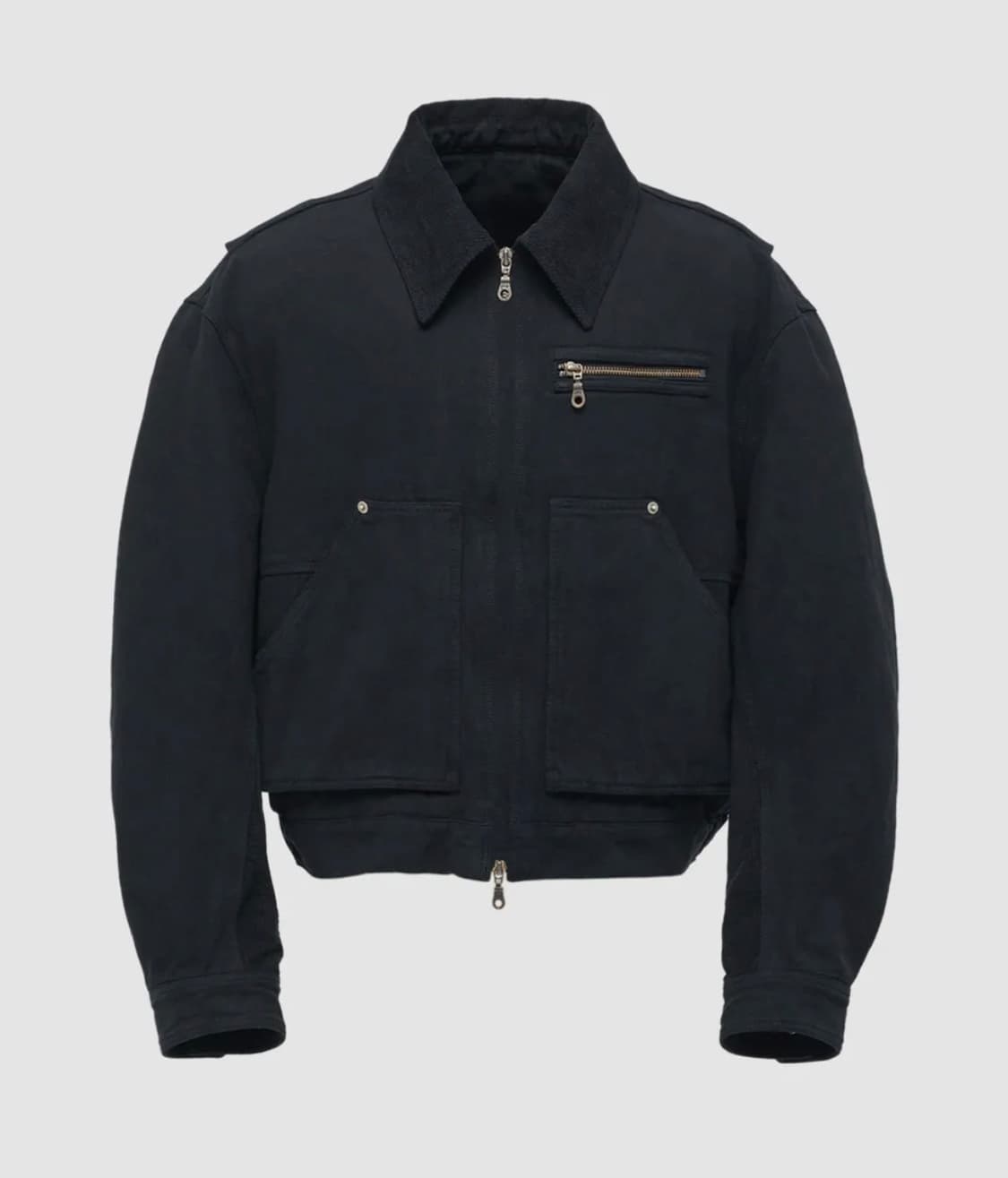 (L) 쿠어 오버 다잉 페이디드 워크 자켓 (워시드블랙) 상품이미지1