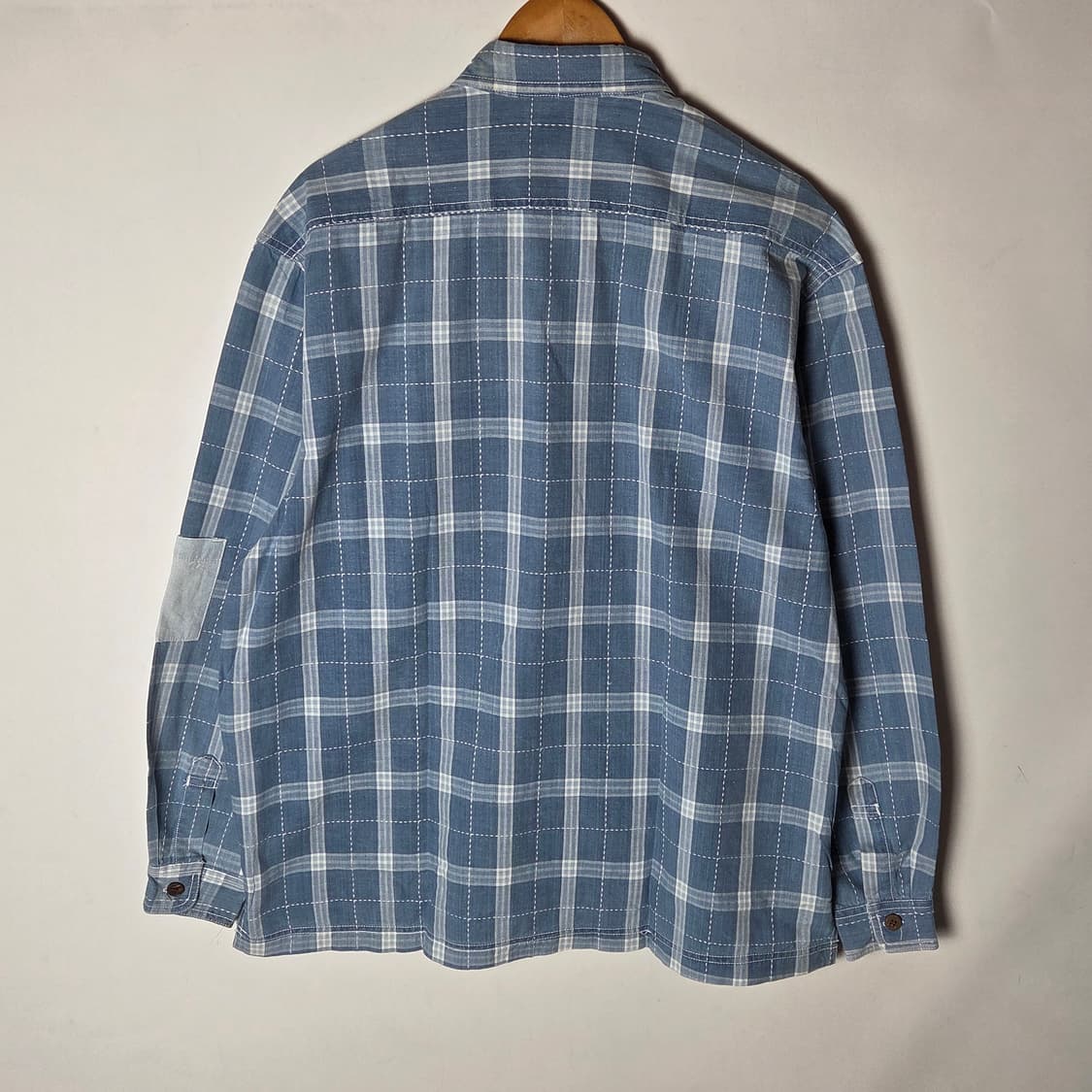 [BOB-COX] 빈티지 밥 칵스 패치워크 체크 셔츠 상품이미지2