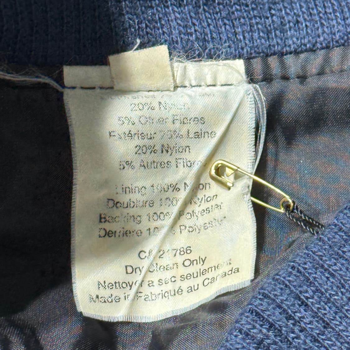 빈티지 캐나다 메이드 바시티 (old-8448) 상품이미지5