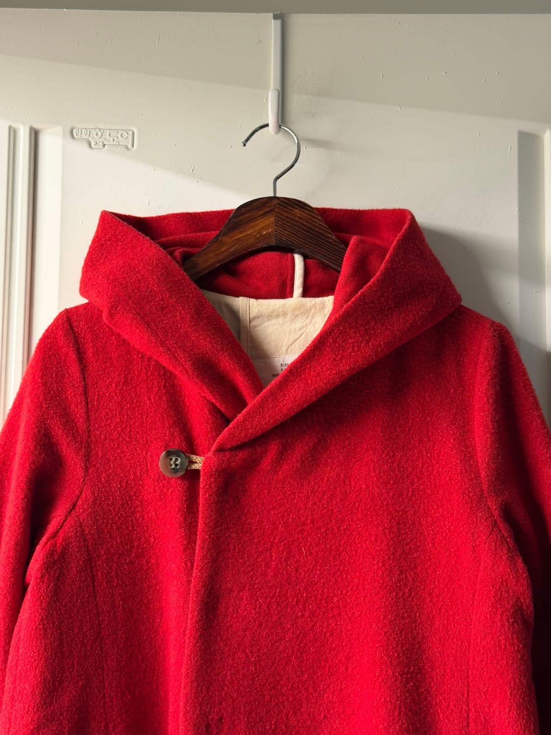 일본빈티지 kha:ki 레드 울 더플코트 상품이미지6