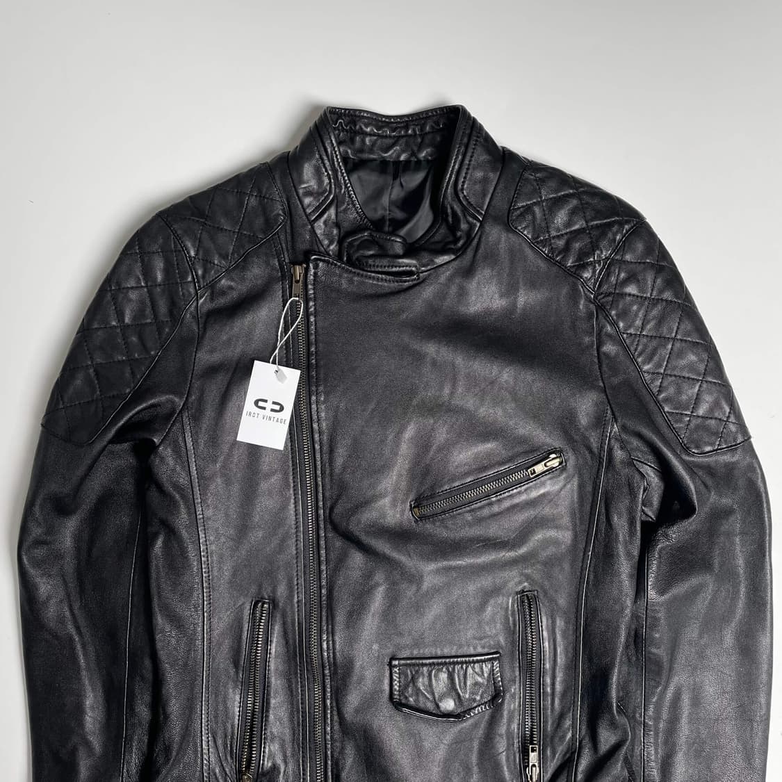 양가죽 스티치 숄더 자켓 상품이미지2