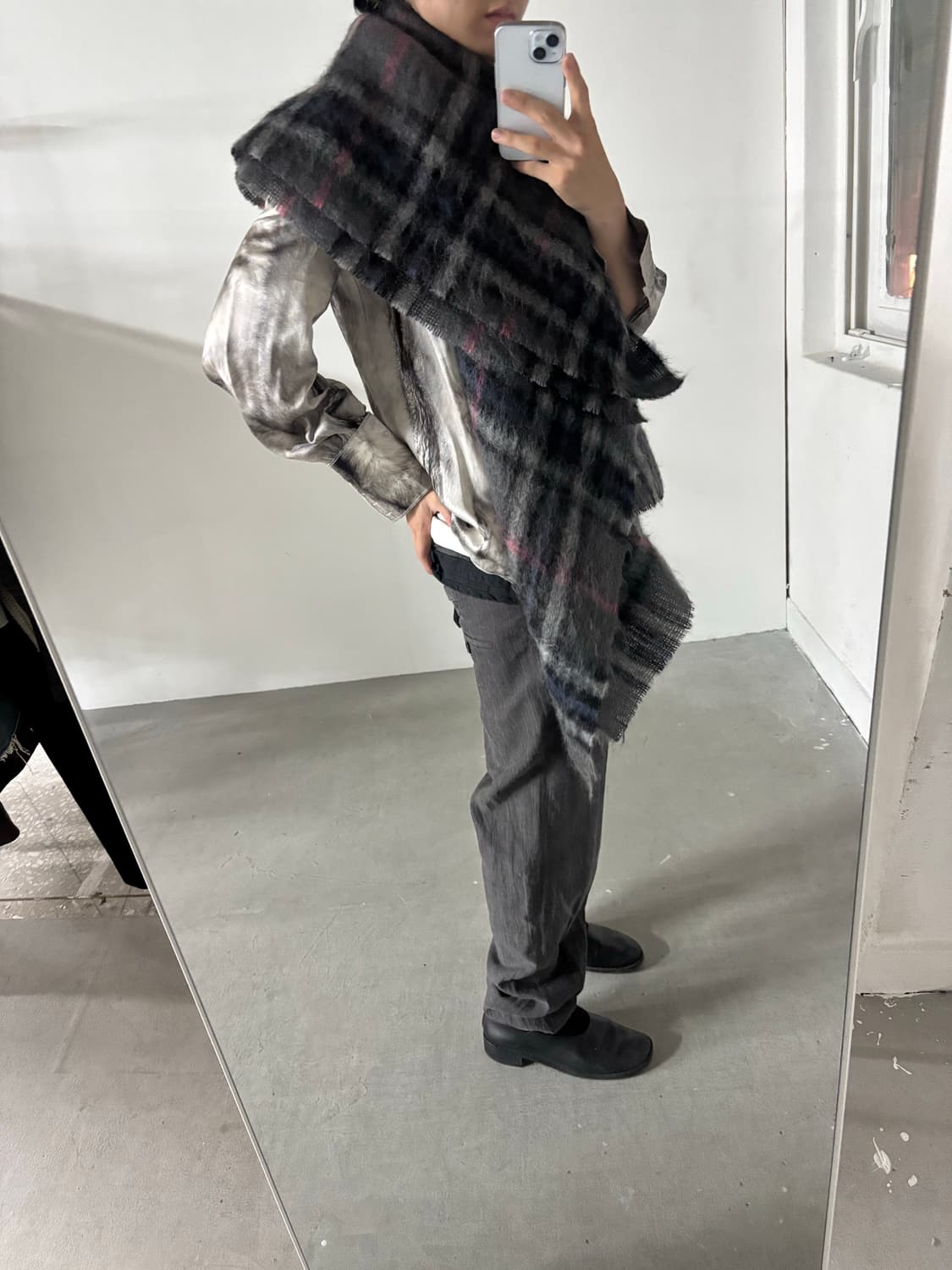 블레스 모헤어 오버 머플러 상품이미지2