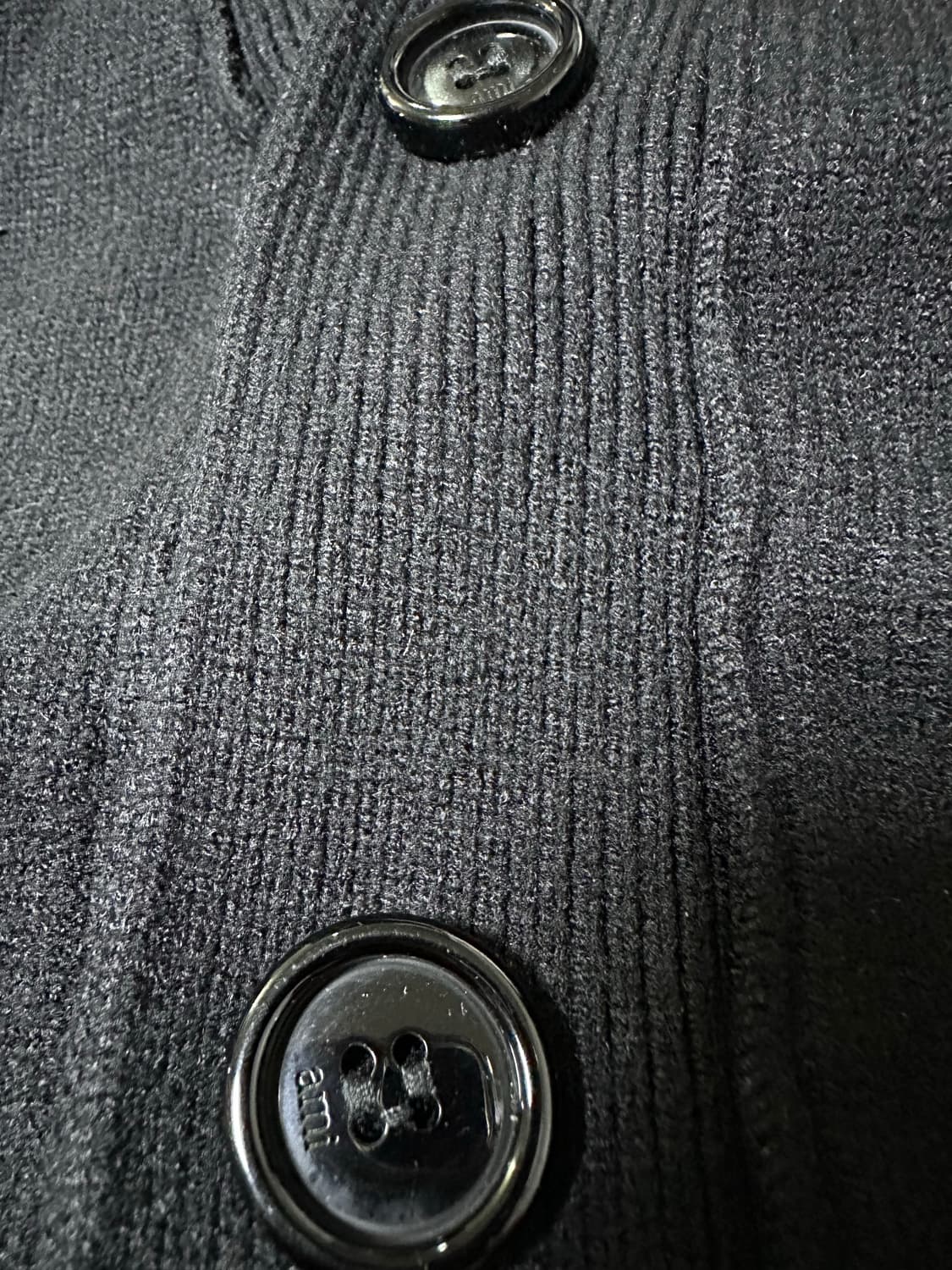 아미 빅하트 가디건 블랙 상품이미지5