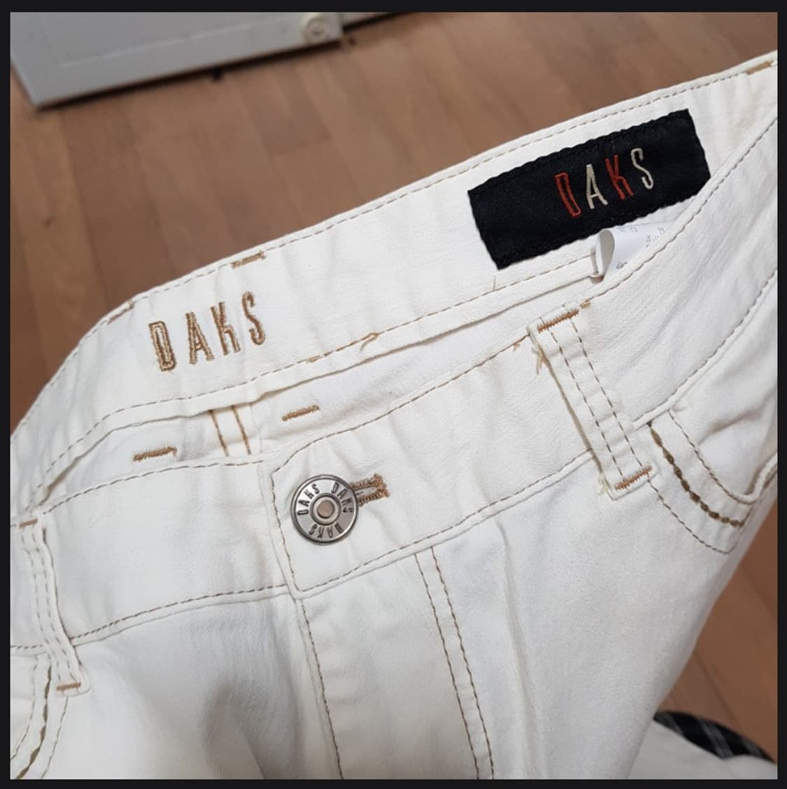 33 34 / 닥스 / 면 스판바지 /크림화이트 / 와탁410 상품이미지1