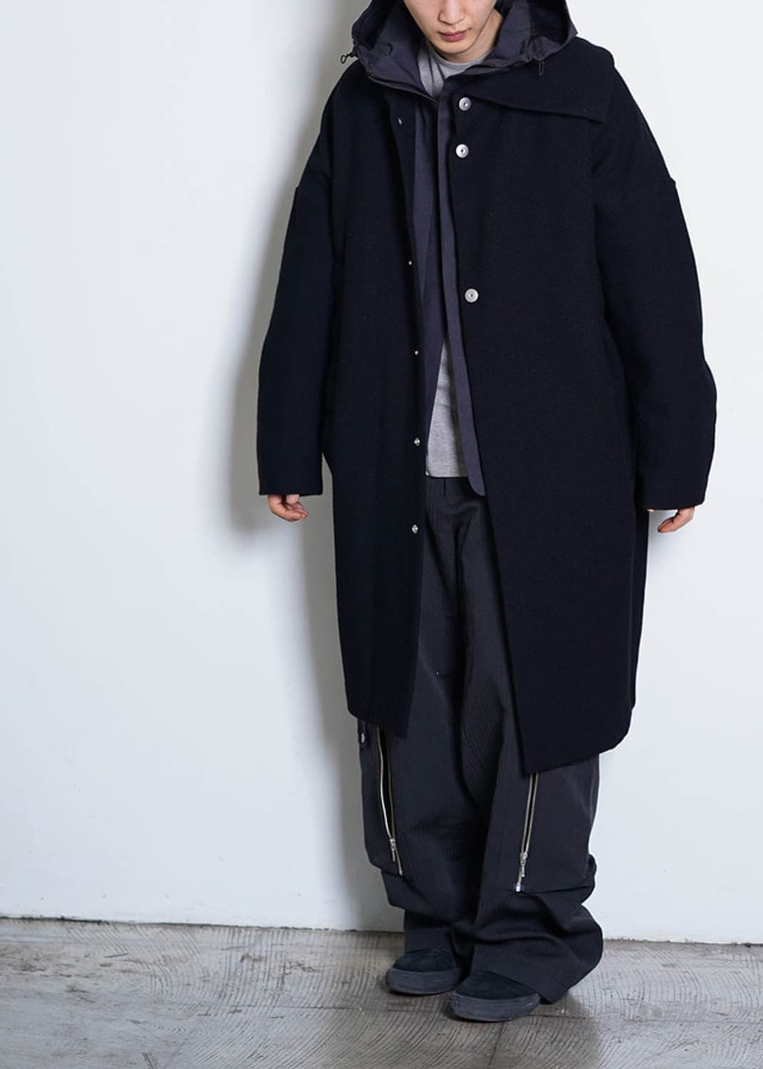 Distorted Cocoon Coat (Black) 48사이즈 상품이미지5