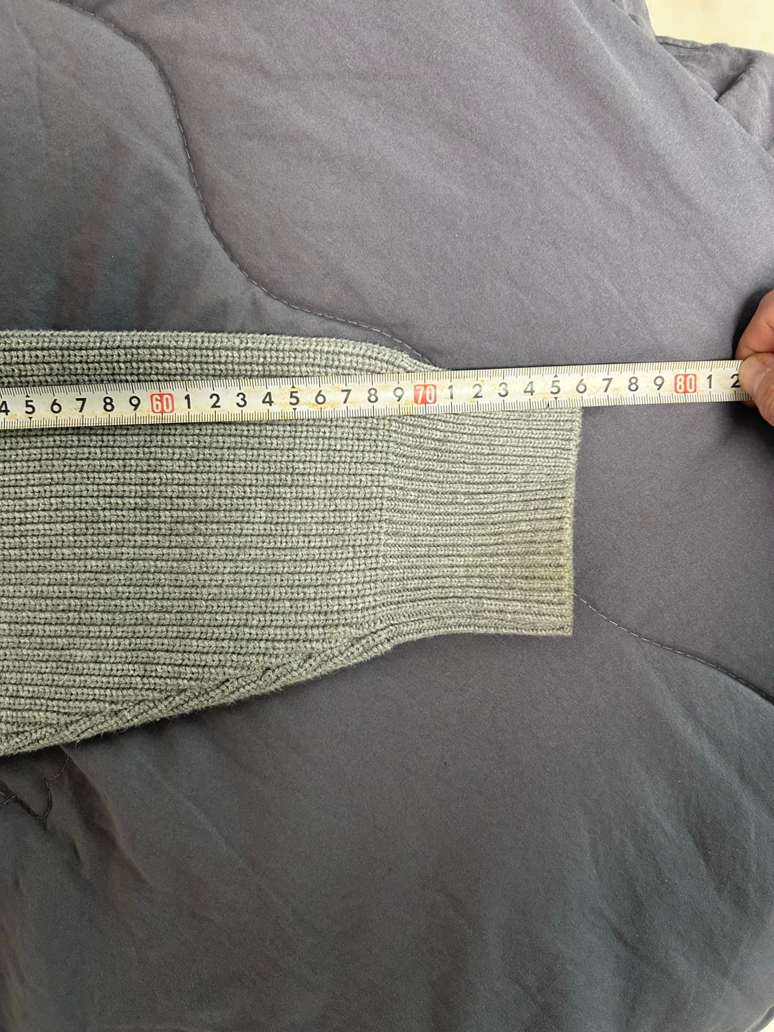 스테디에브리웨어 코튼 피셔맨 니트 그레이 1사이즈 상품이미지7