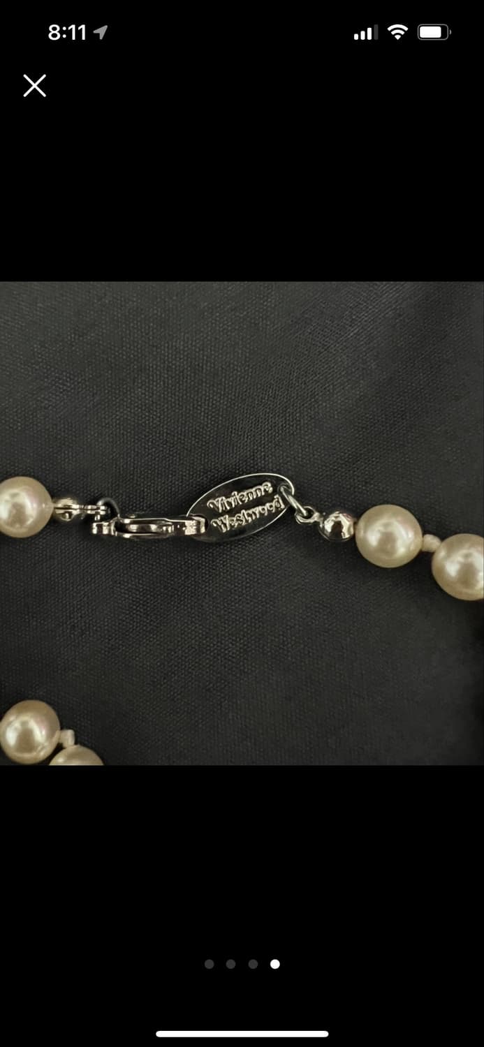 비비안 웨스트우드 미니 바스 릴리프 진주 초커 상품이미지4