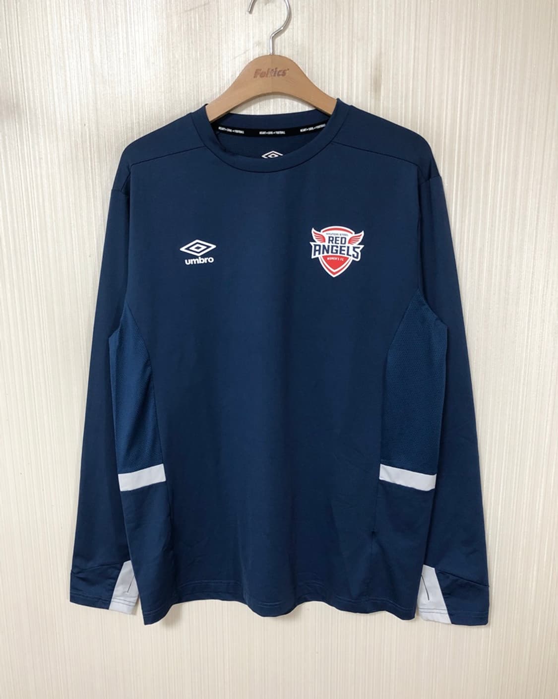 WK리그 엄브로 인천 현대제철 레드엔젤스 선수실착 트레이닝셔츠 XL 상품이미지1