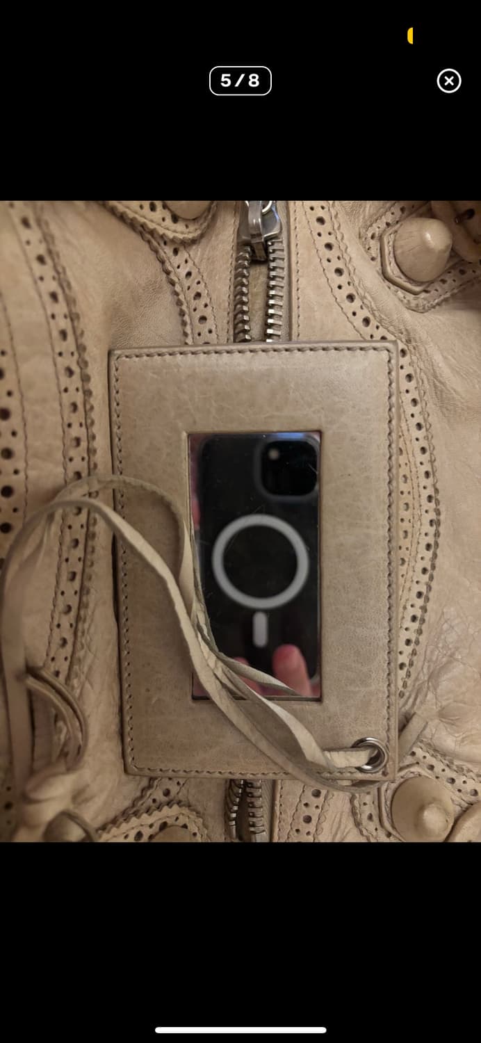 발렌시아가 모터백 시티백 베이지 상품이미지5