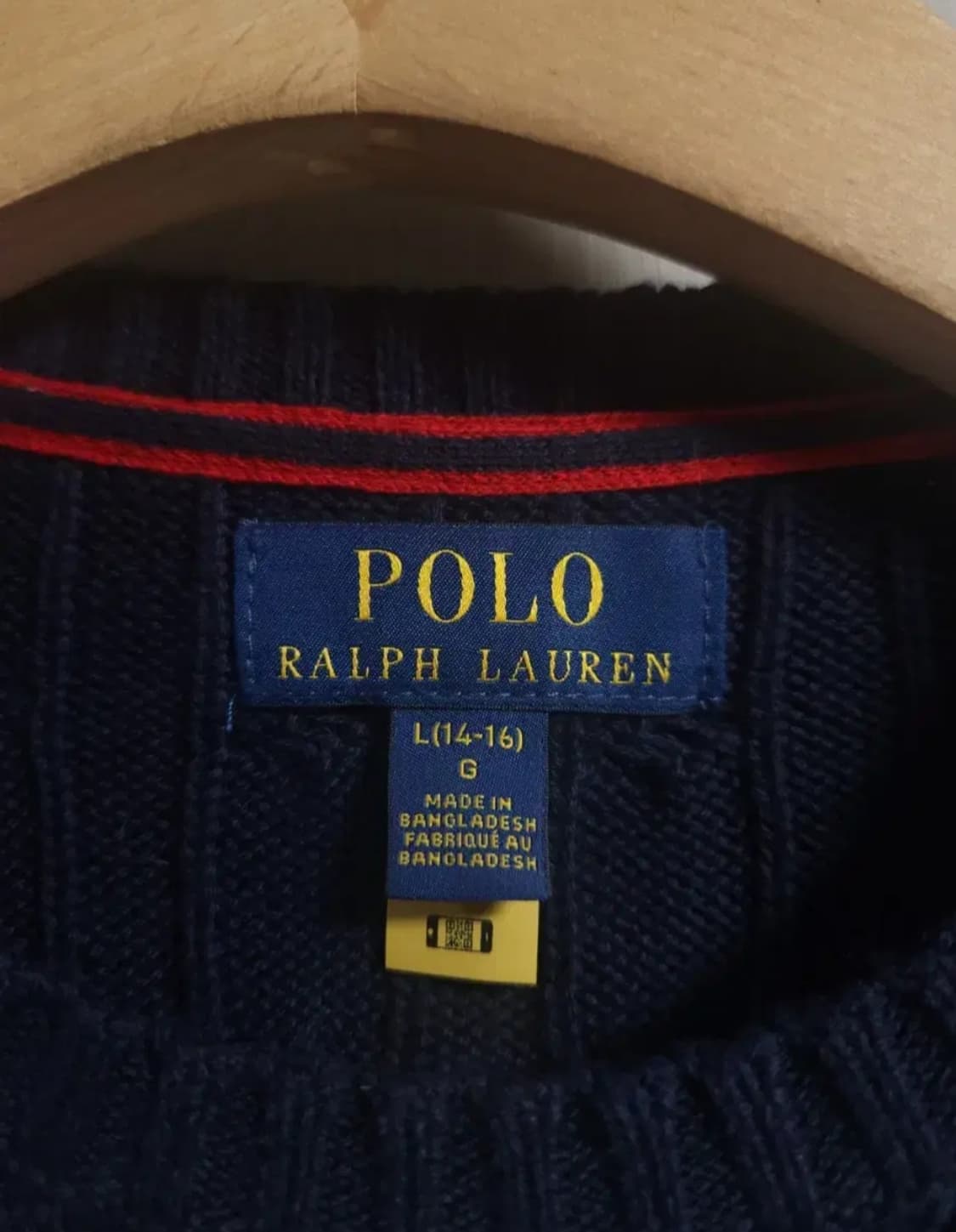 폴로 랄프로렌 꽈베기 니트, M(14~16) 상품이미지3