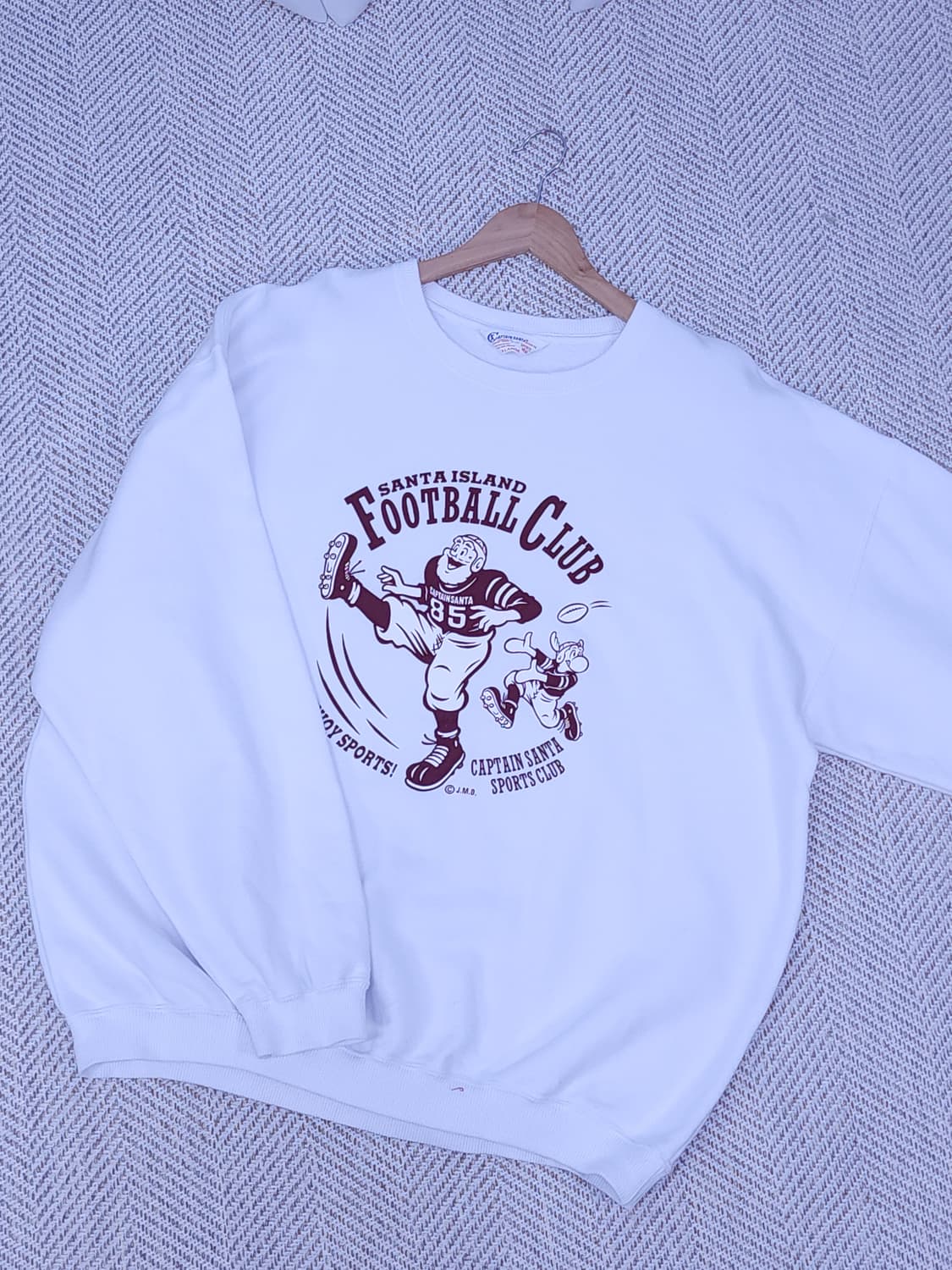 캡틴산타 XL 화이트 맨투맨  상품이미지3