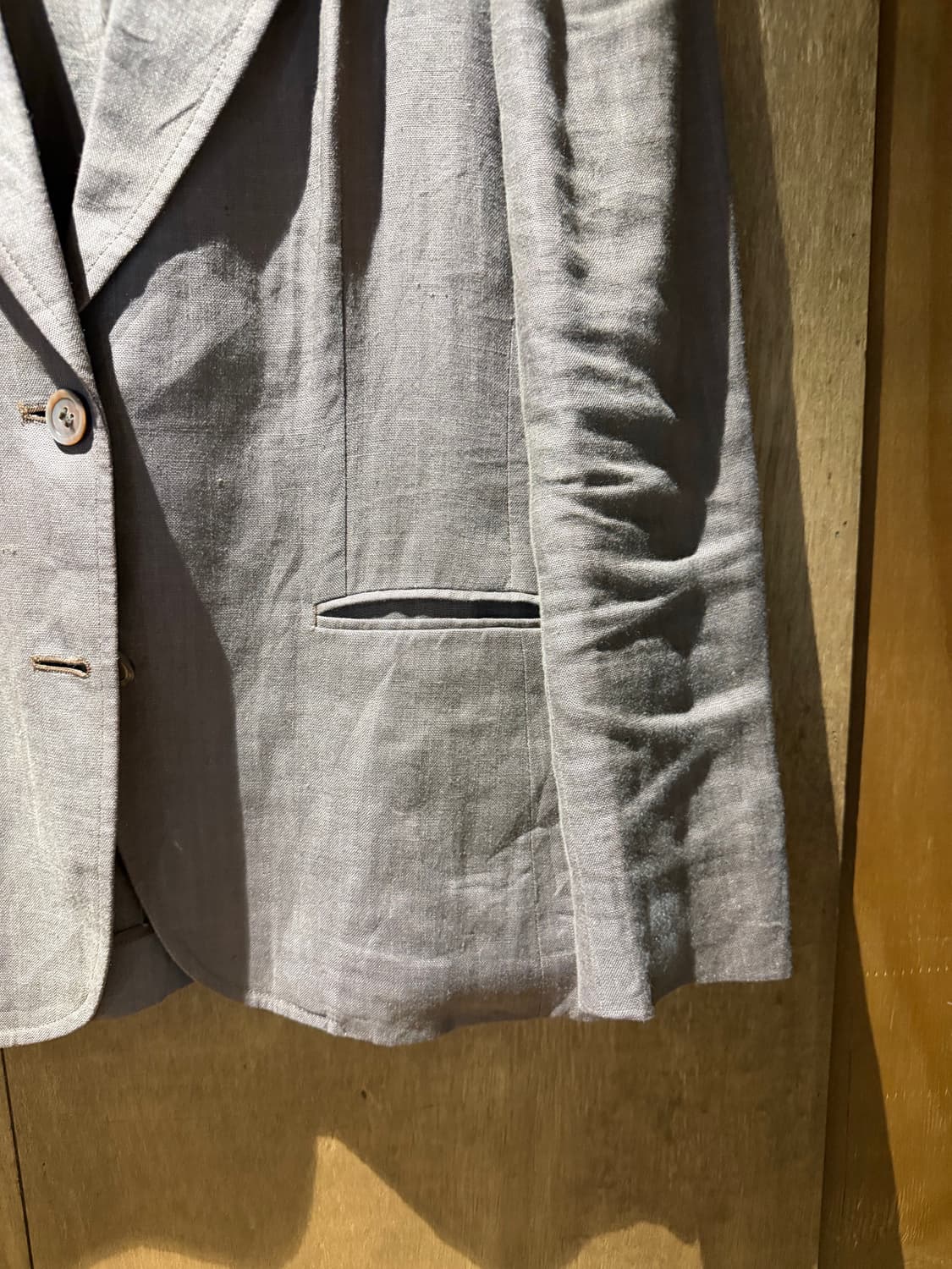 90‘s Burberry 버버리 Linen jacket  상품이미지8