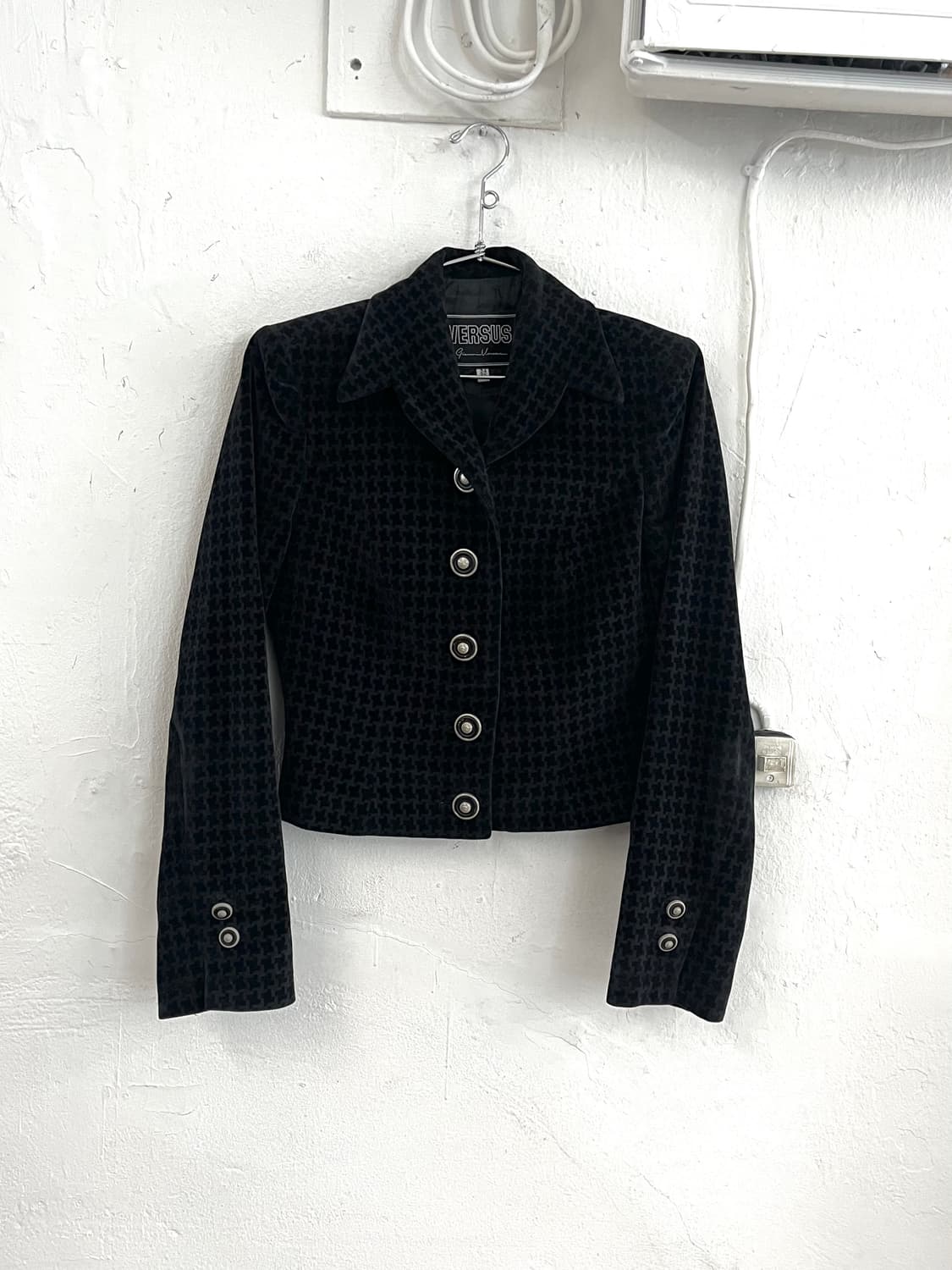 베르수스 베르사체 아카이브 벨루어 하운드 투스 자켓 상품이미지1
